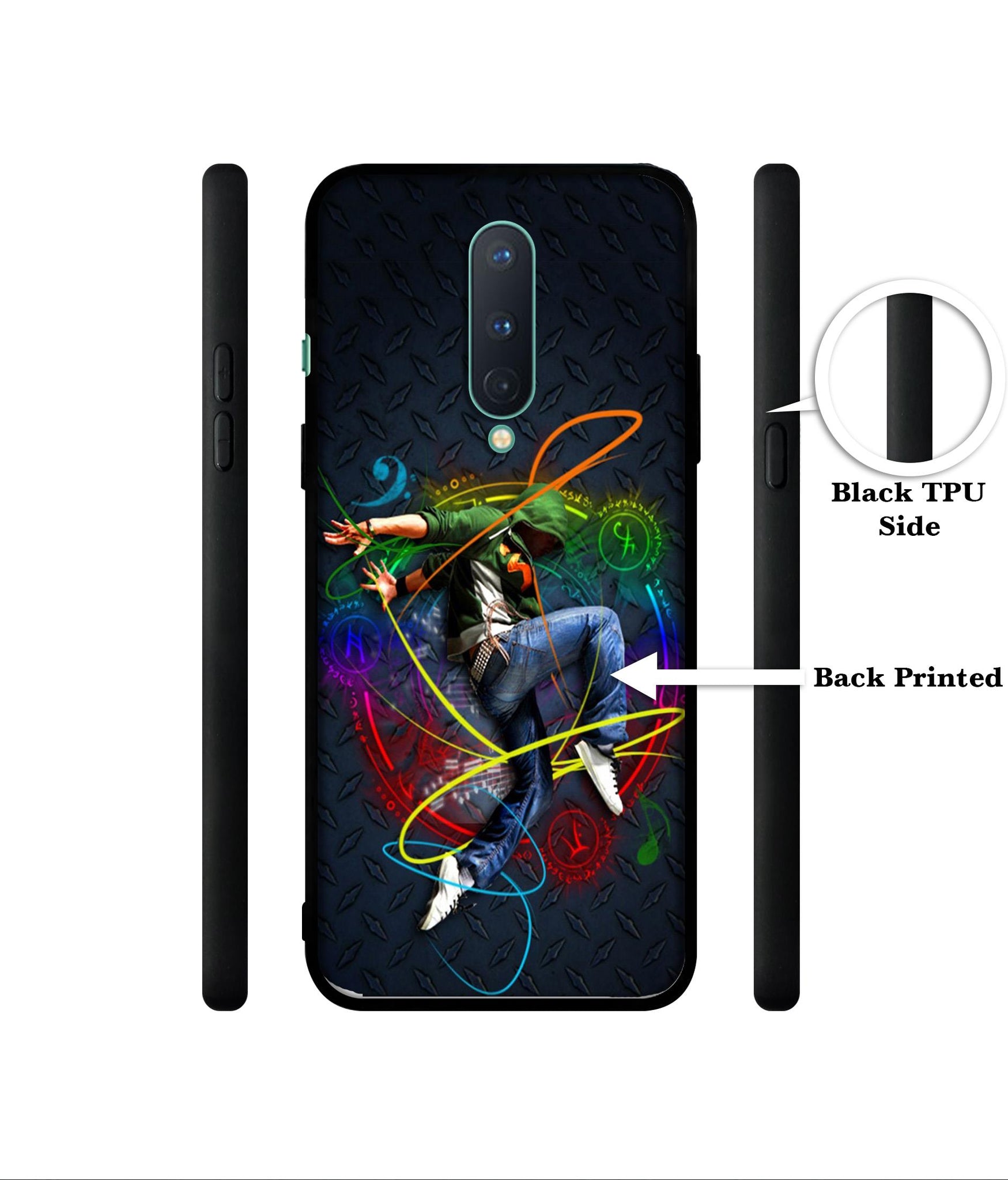 Boy With Music Designer 2D Printed Back Case Cover for OnePlus 8 5G