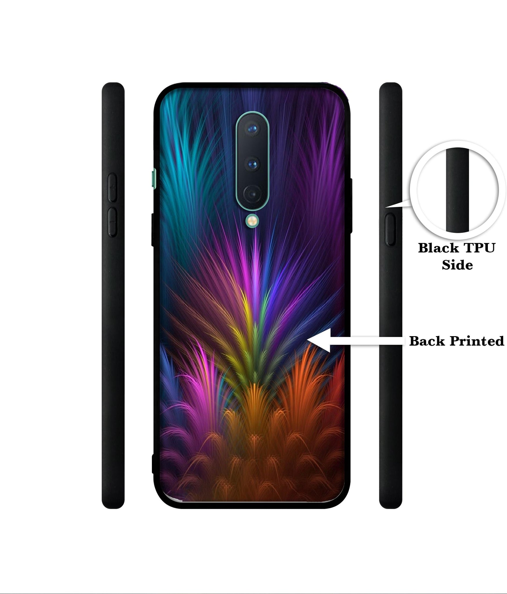 Multicoloured Designer 2D Printed Back Case Cover for OnePlus 8 5G
