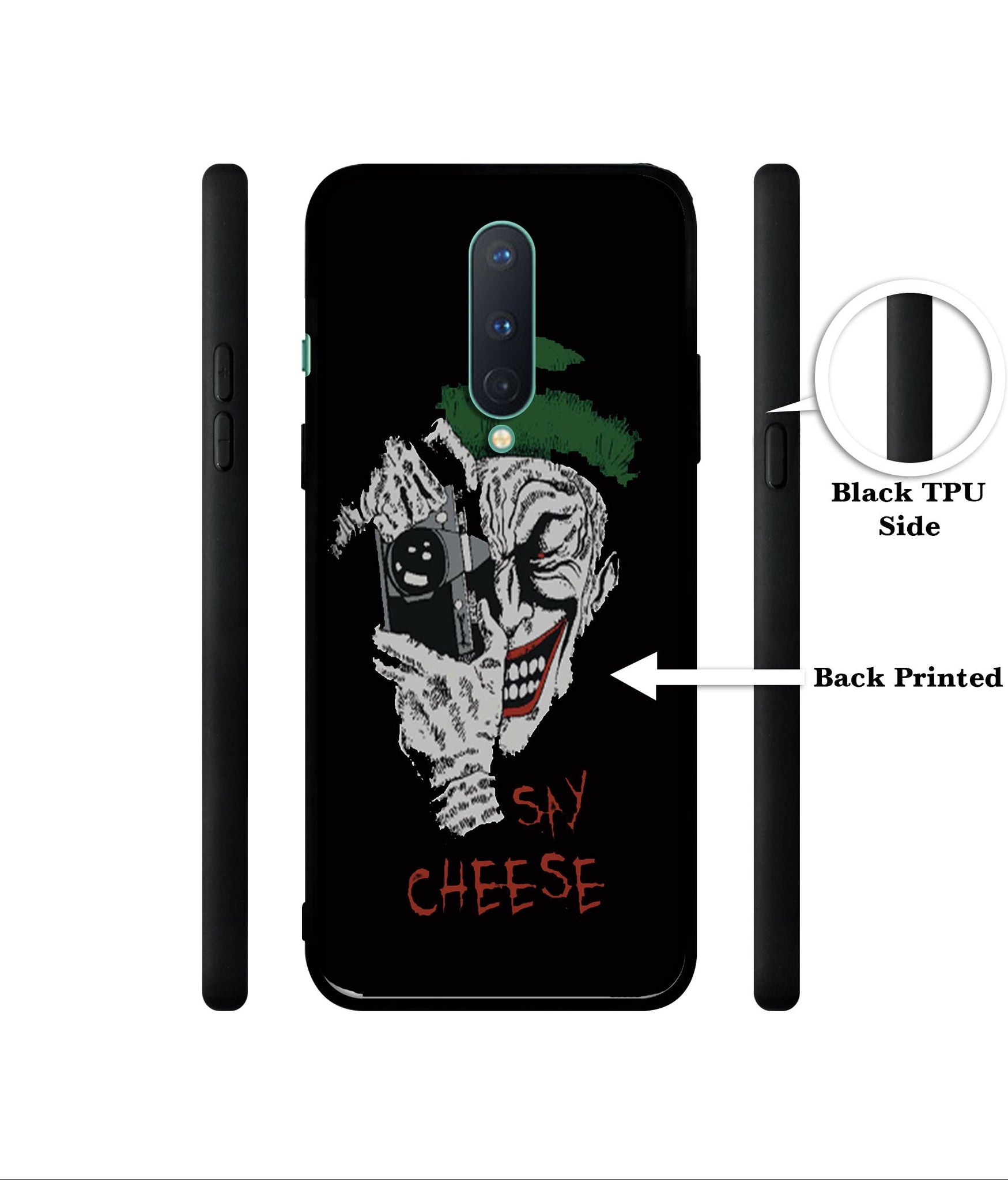 Joker Say Cheese Designer 2D Printed Back Case Cover for OnePlus 8 5G