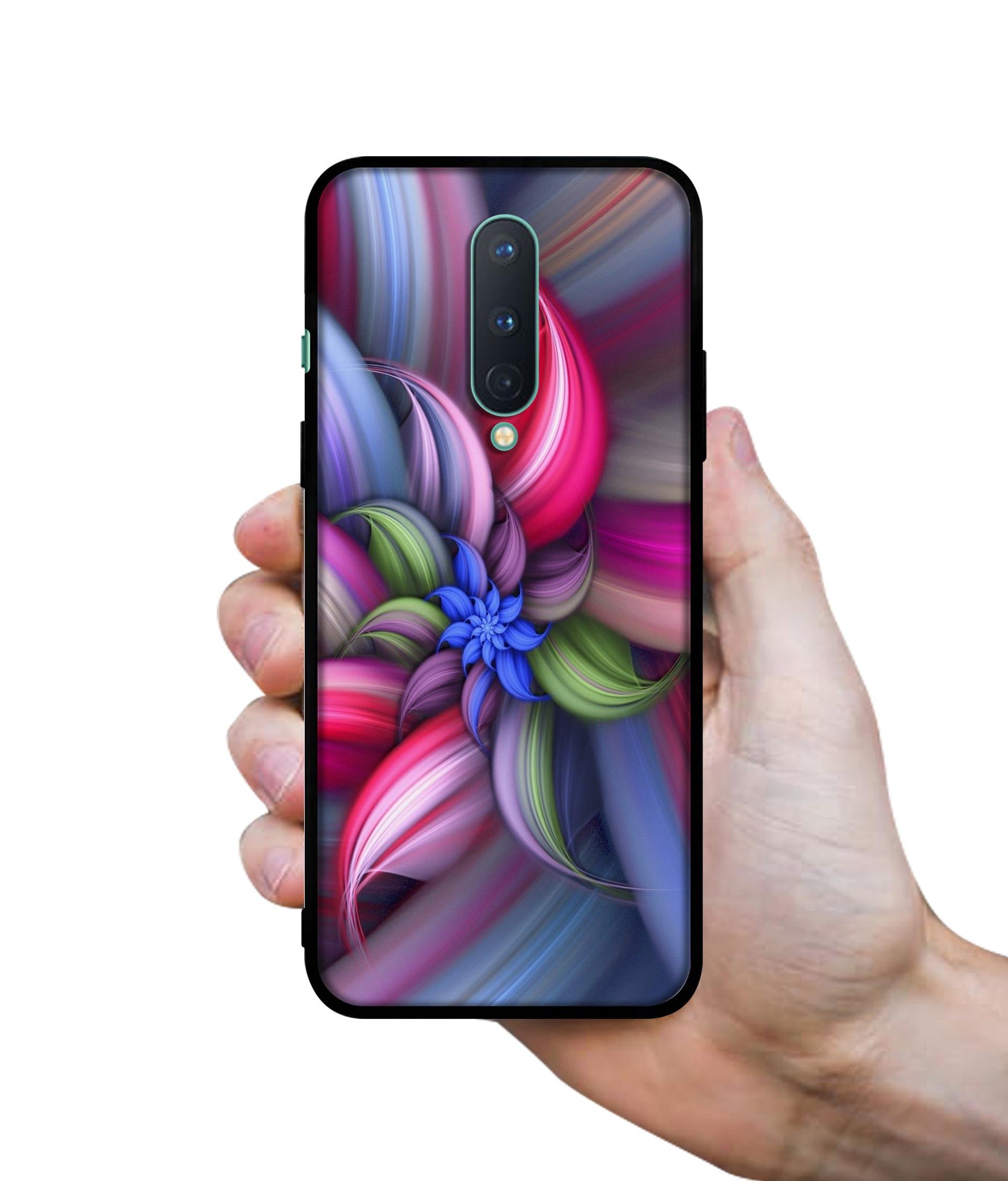 Colorful Flower Designer 2D Printed Back Case Cover for OnePlus 8 5G