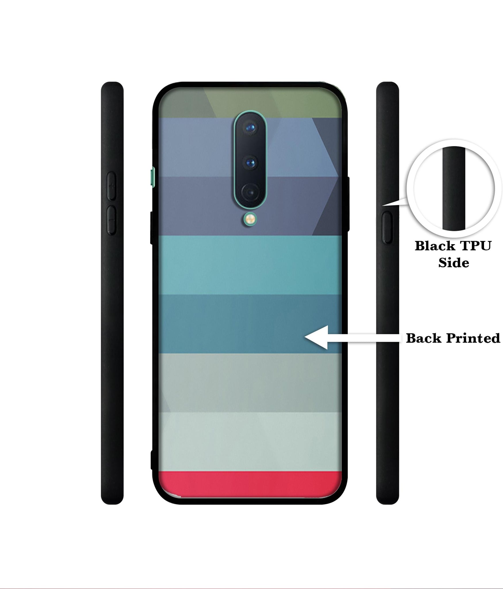 Colorful Lines Designer 2D Printed Back Case Cover for OnePlus 8 5G