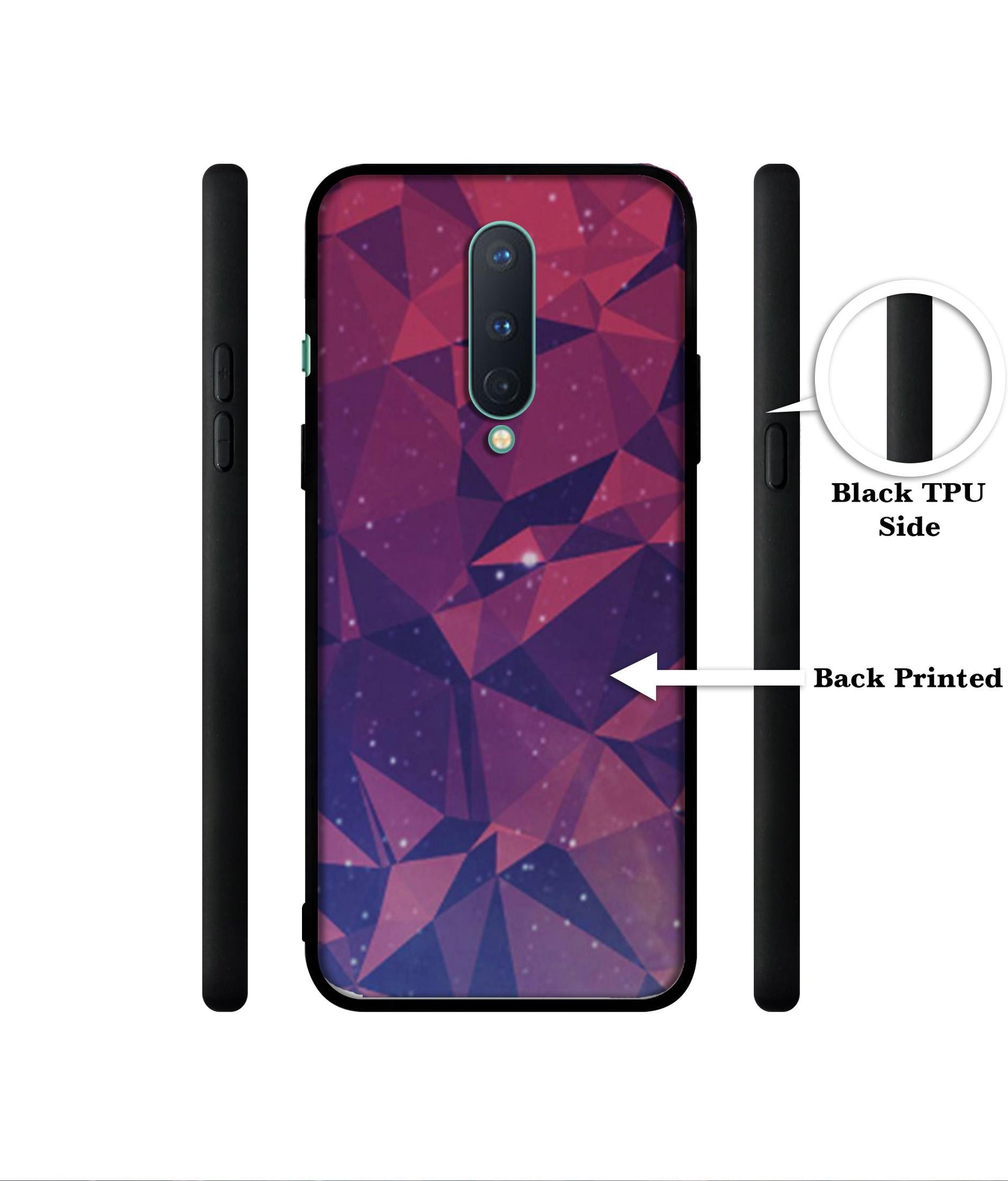 Bad Color Shape Designer 2D Printed Back Case Cover for OnePlus 8 5G
