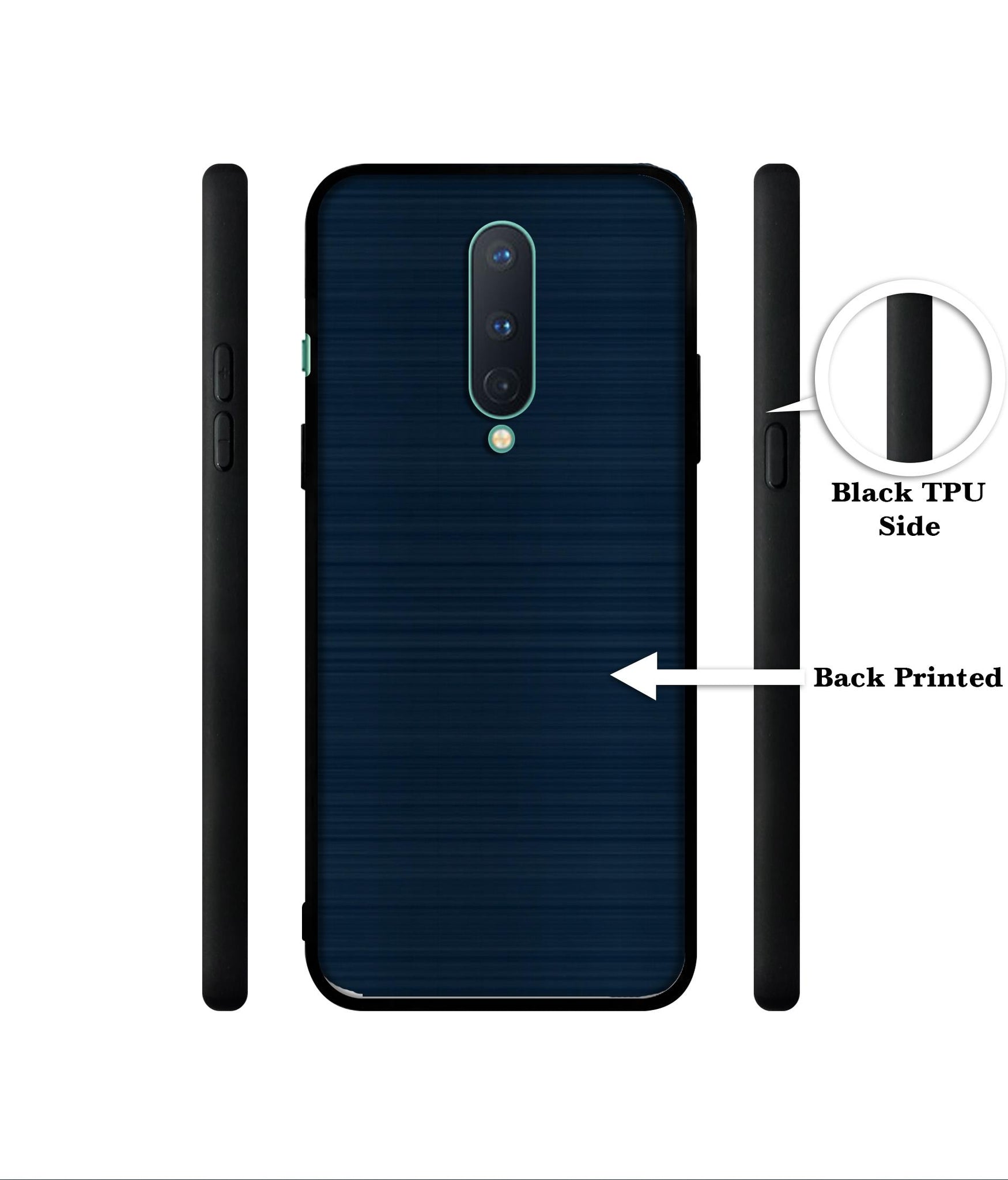 Blue Line Designer 2D Printed Back Case Cover for OnePlus 8 5G