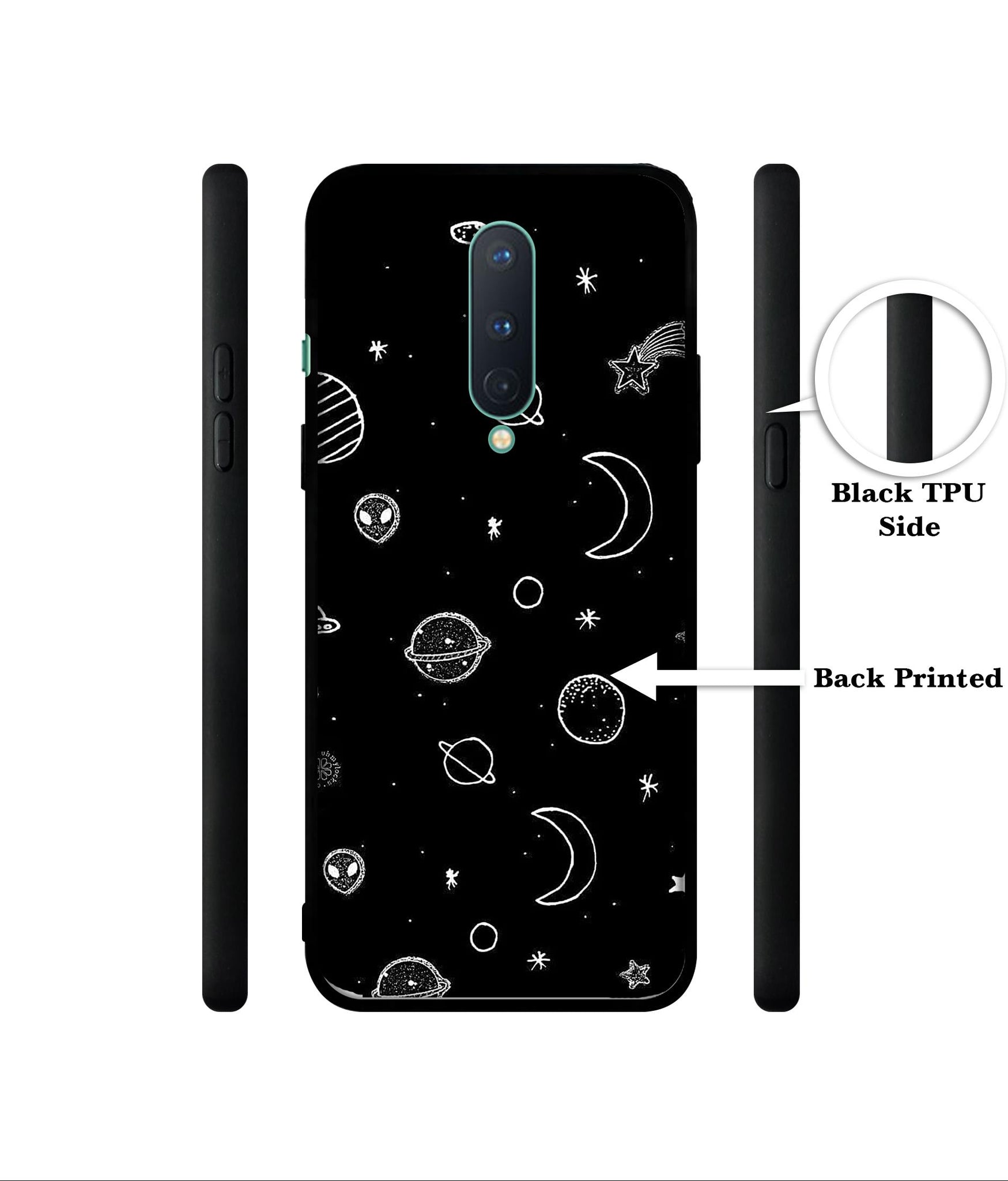 Space Stars Universe Designer 2D Printed Back Case Cover for OnePlus 8 5G