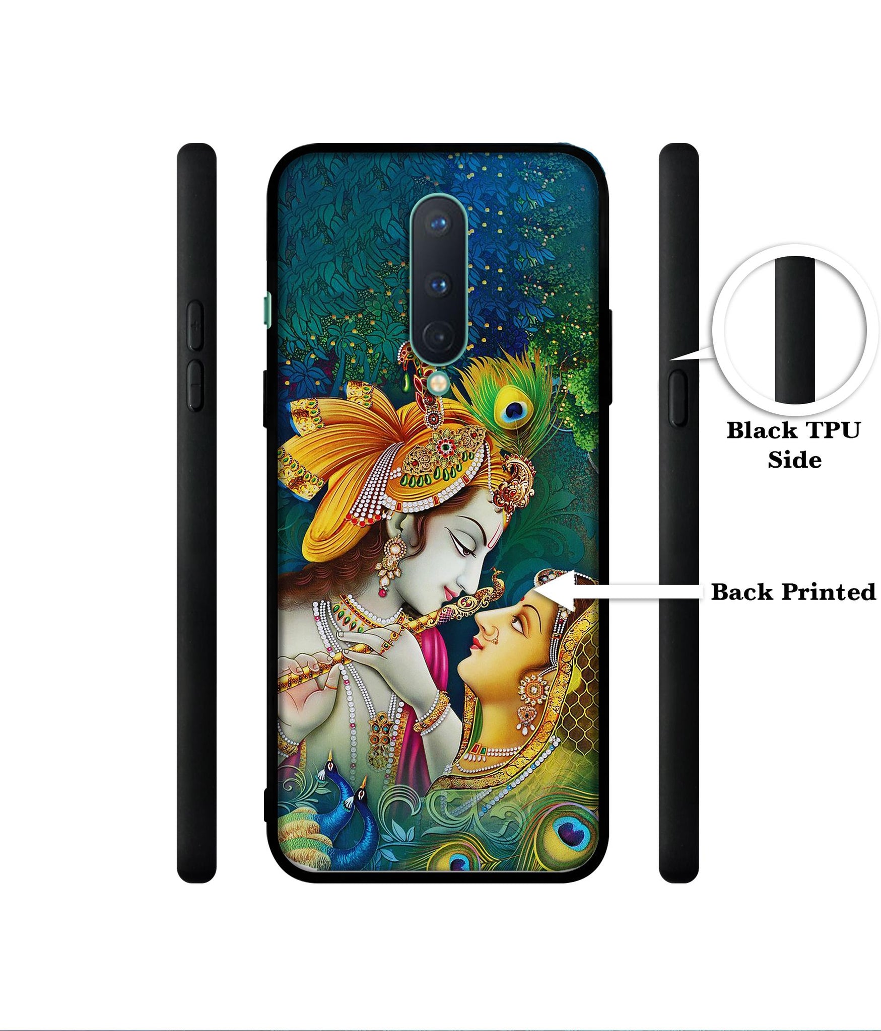 Radha Kishan Love Designer 2D Printed Back Case Cover for OnePlus 8 5G