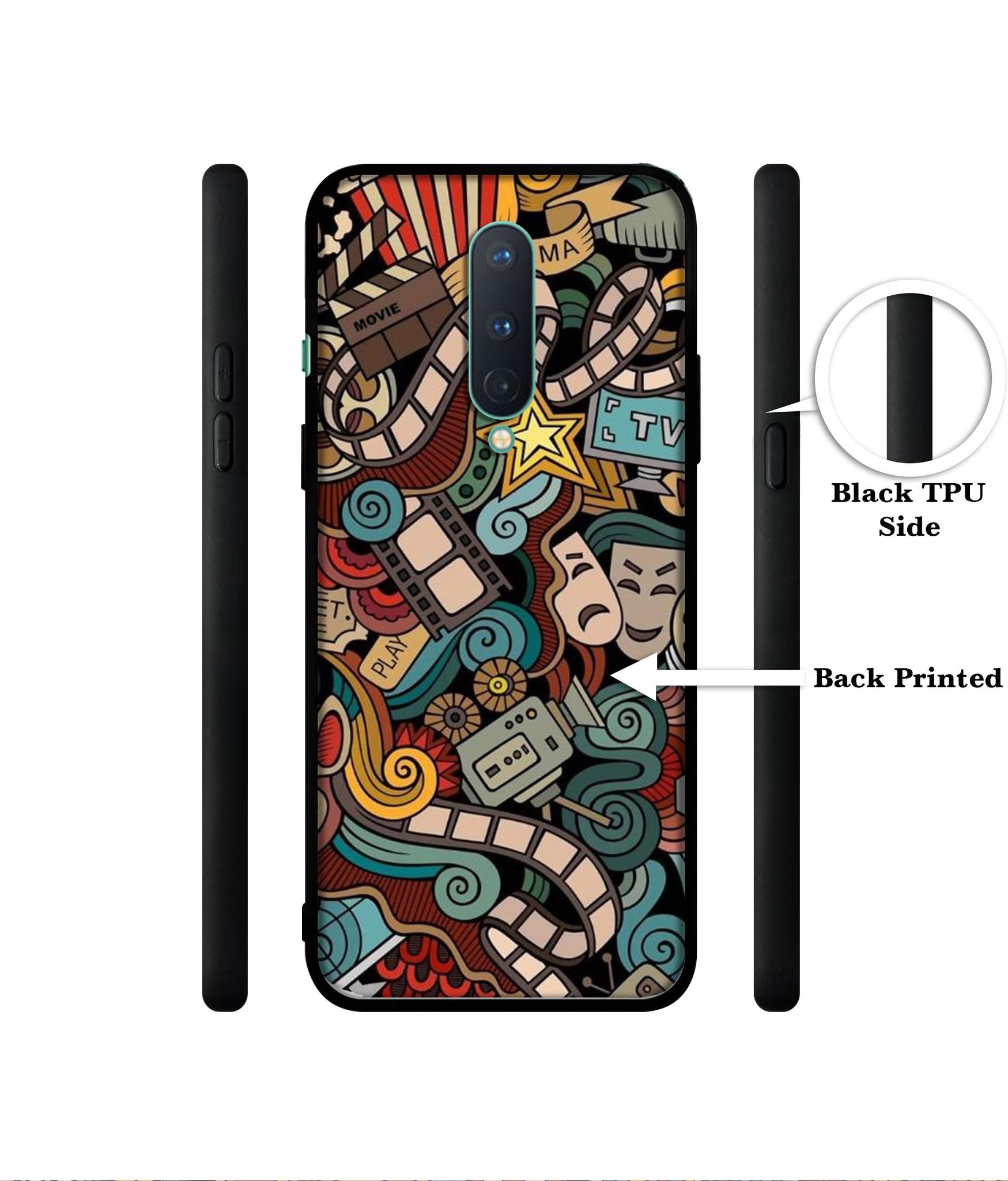Movies Designer 2D Printed Back Case Cover for OnePlus 8 5G