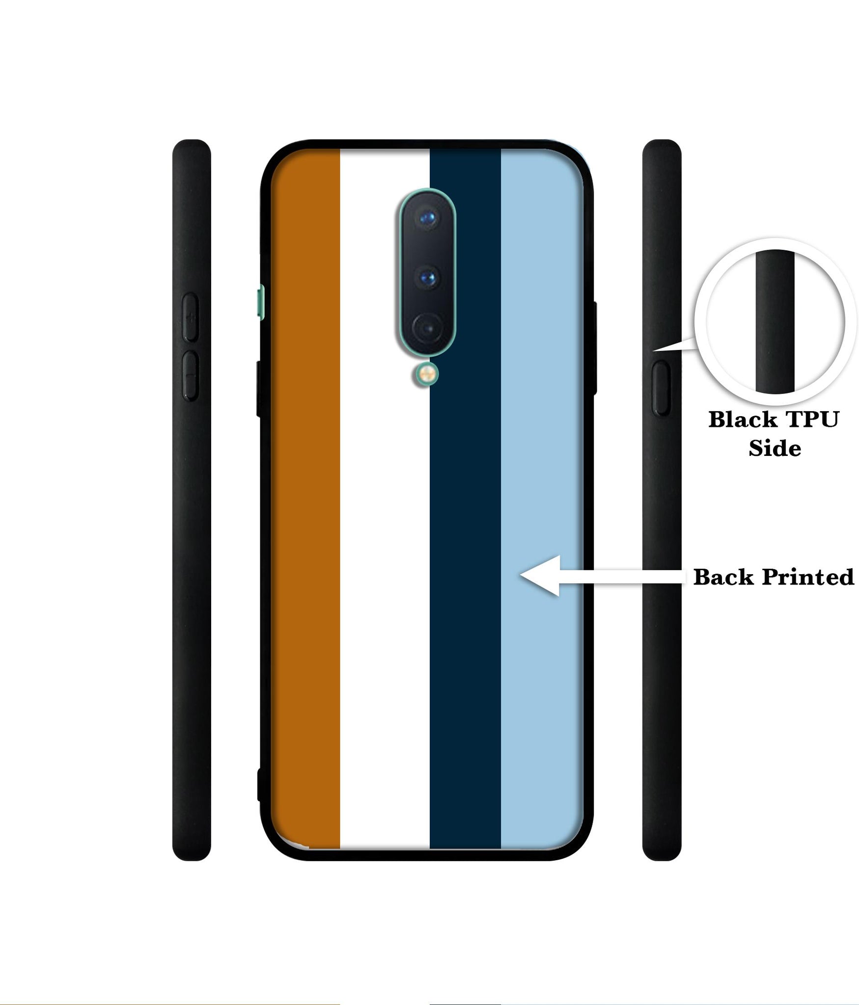 Color Stripes Designer 2D Printed Back Case Cover for OnePlus 8 5G