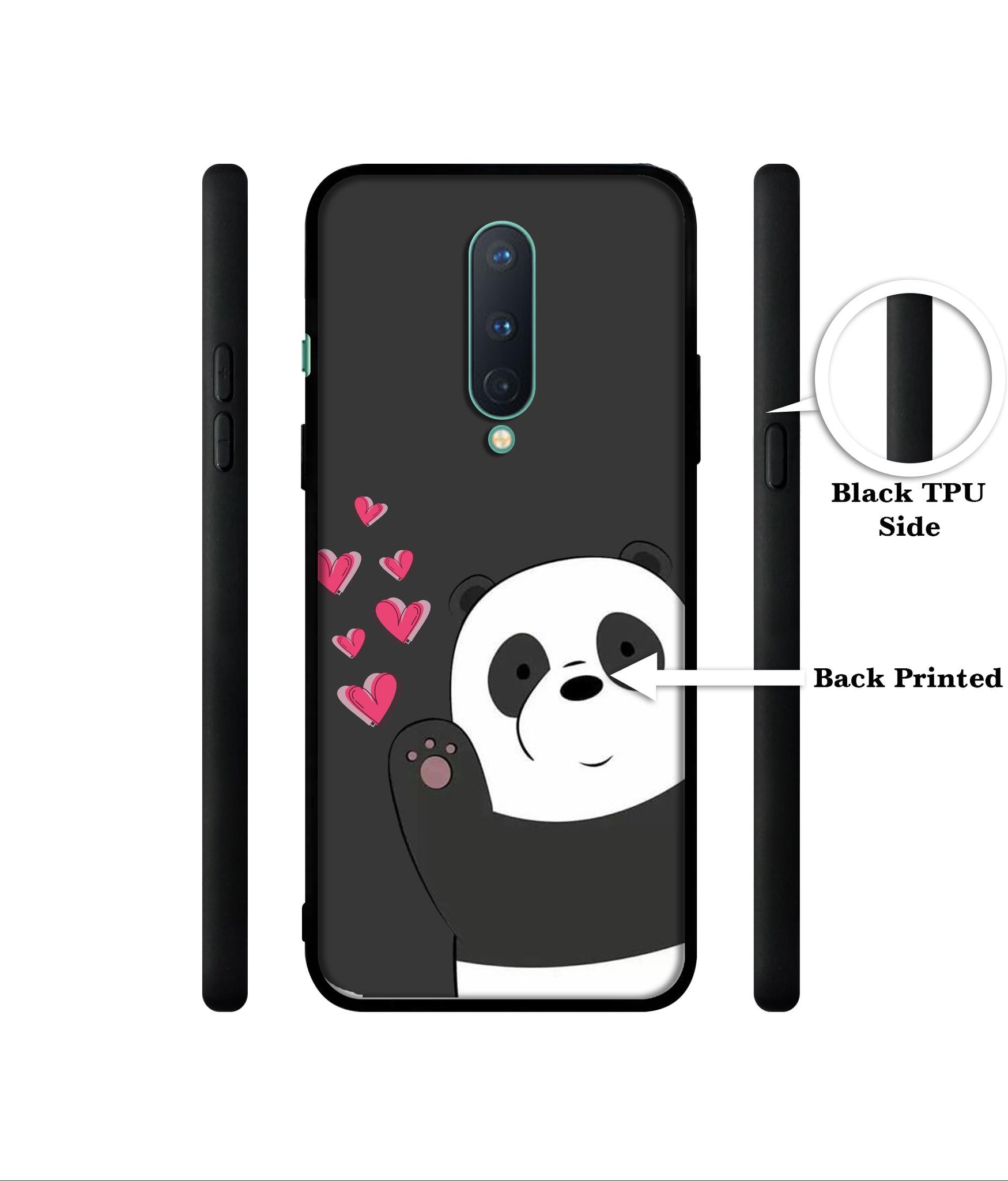 Love Panda Designer 2D Printed Back Case Cover for OnePlus 8 5G