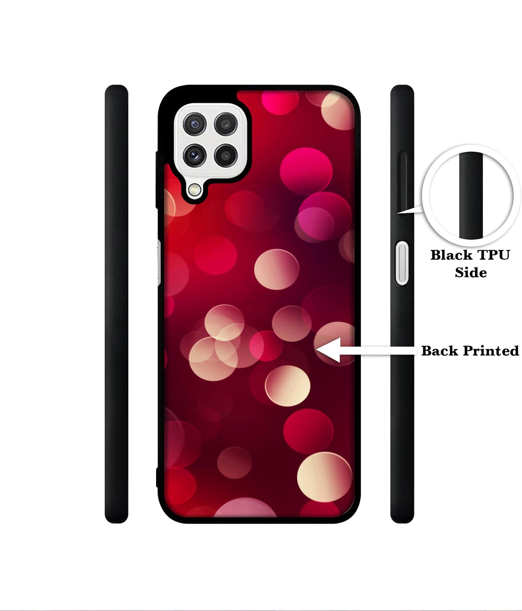 3D Circles Designer 2D Printed Back Case Cover for Samsung Galaxy A22 4G / M22 4G