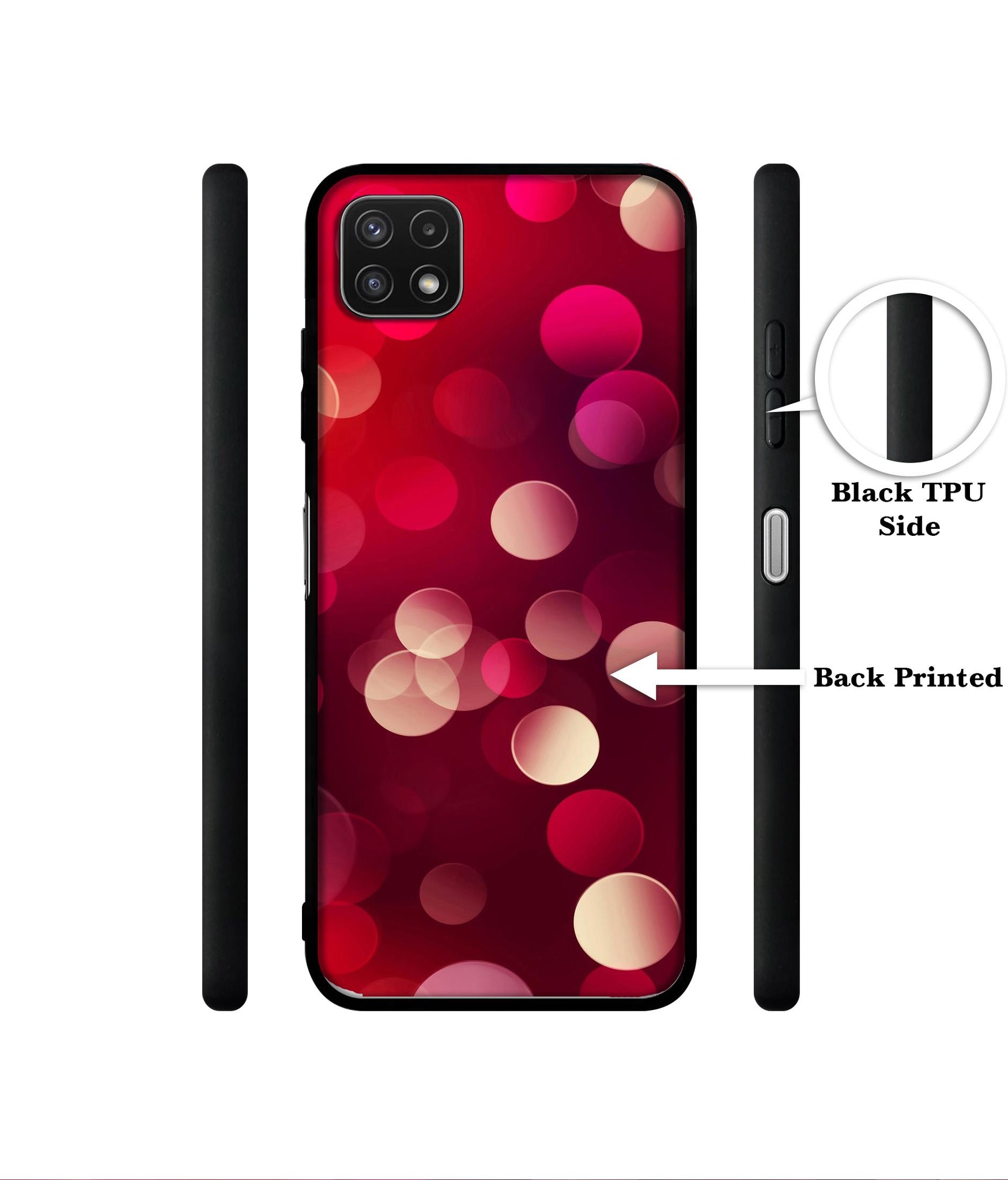 3D Circles Designer 2D Printed Back Case Cover for Samsung Galaxy A22 5G / F42 5G