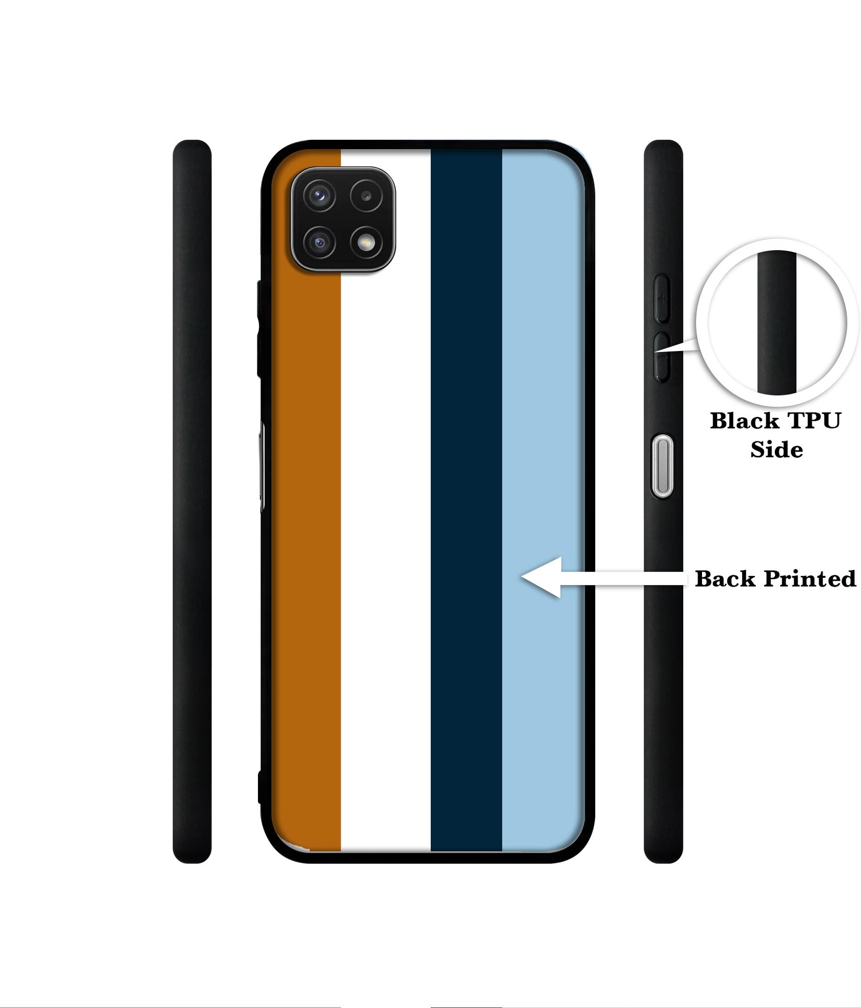 Color Stripes Designer 2D Printed Back Case Cover for Samsung Galaxy A22 5G / F42 5G