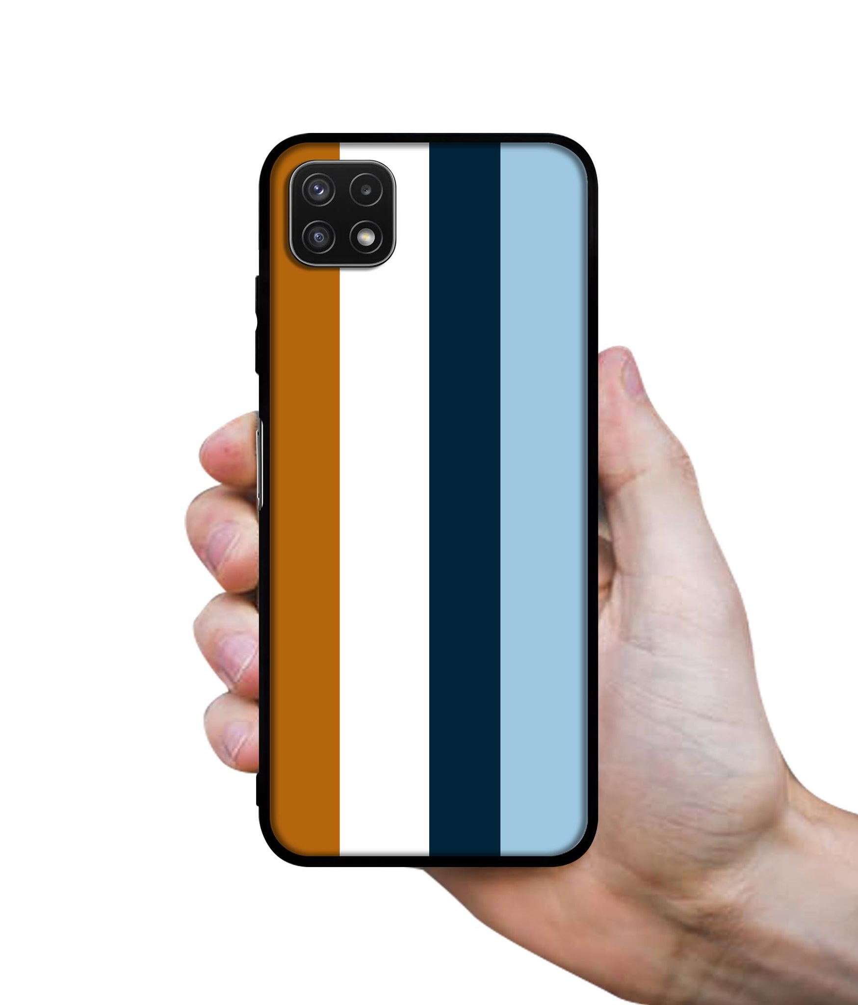 Color Stripes Designer 2D Printed Back Case Cover for Samsung Galaxy A22 5G / F42 5G