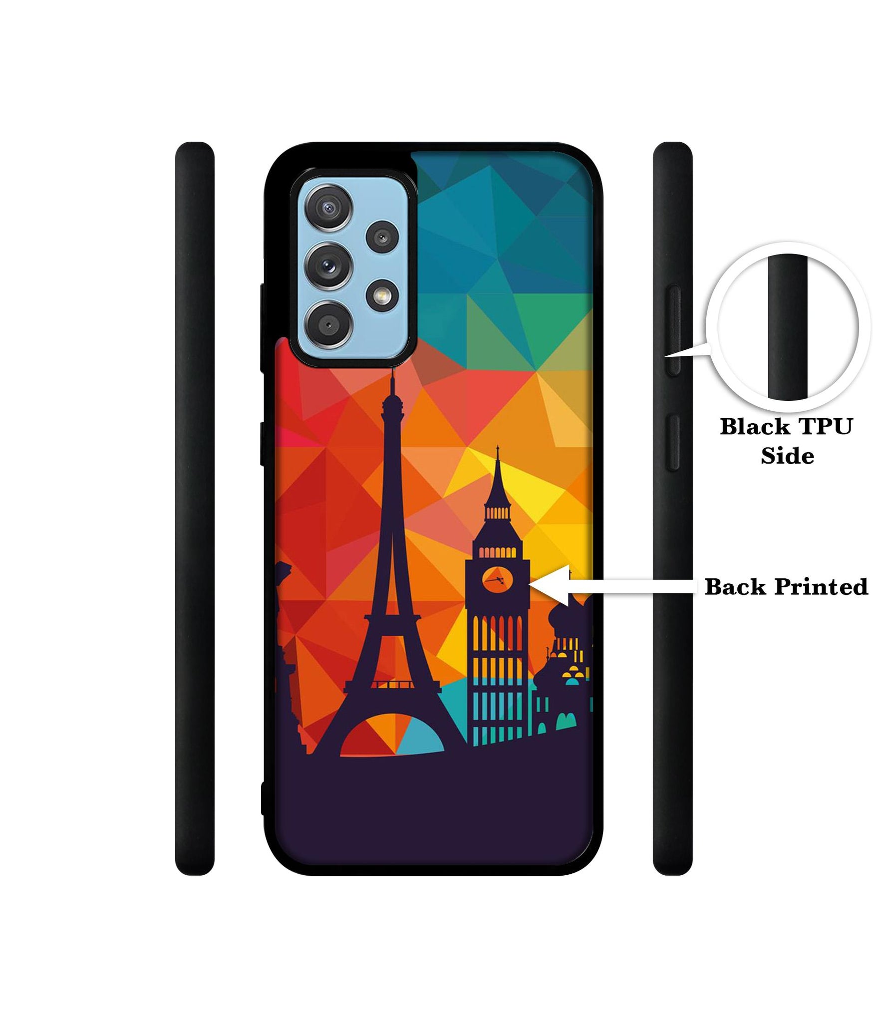 Colored Paris Designer 2D Printed Back Case Cover for Samsung Galaxy A52 4G / A52 5G / A52s 5G