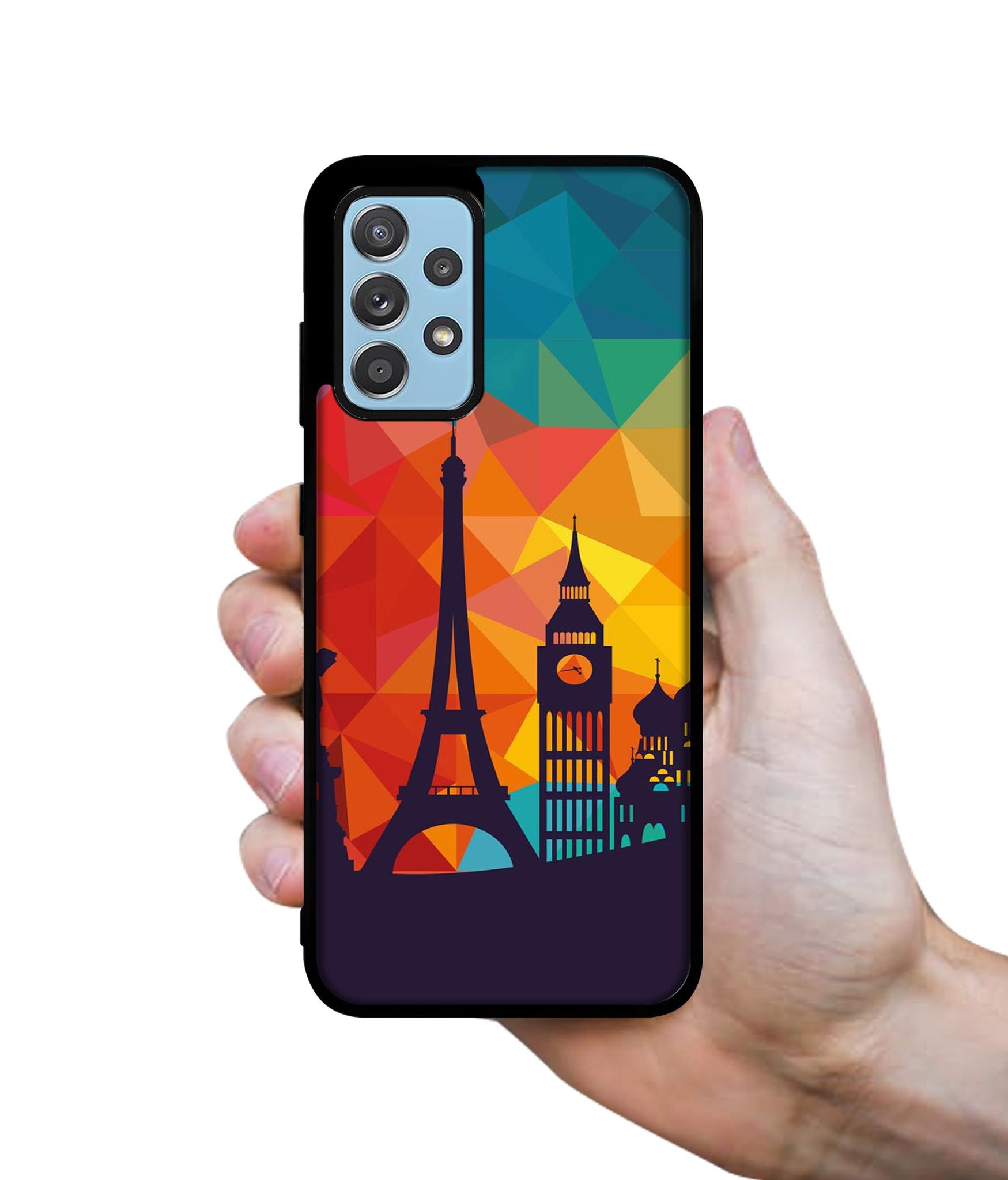 Colored Paris Designer 2D Printed Back Case Cover for Samsung Galaxy A52 4G / A52 5G / A52s 5G