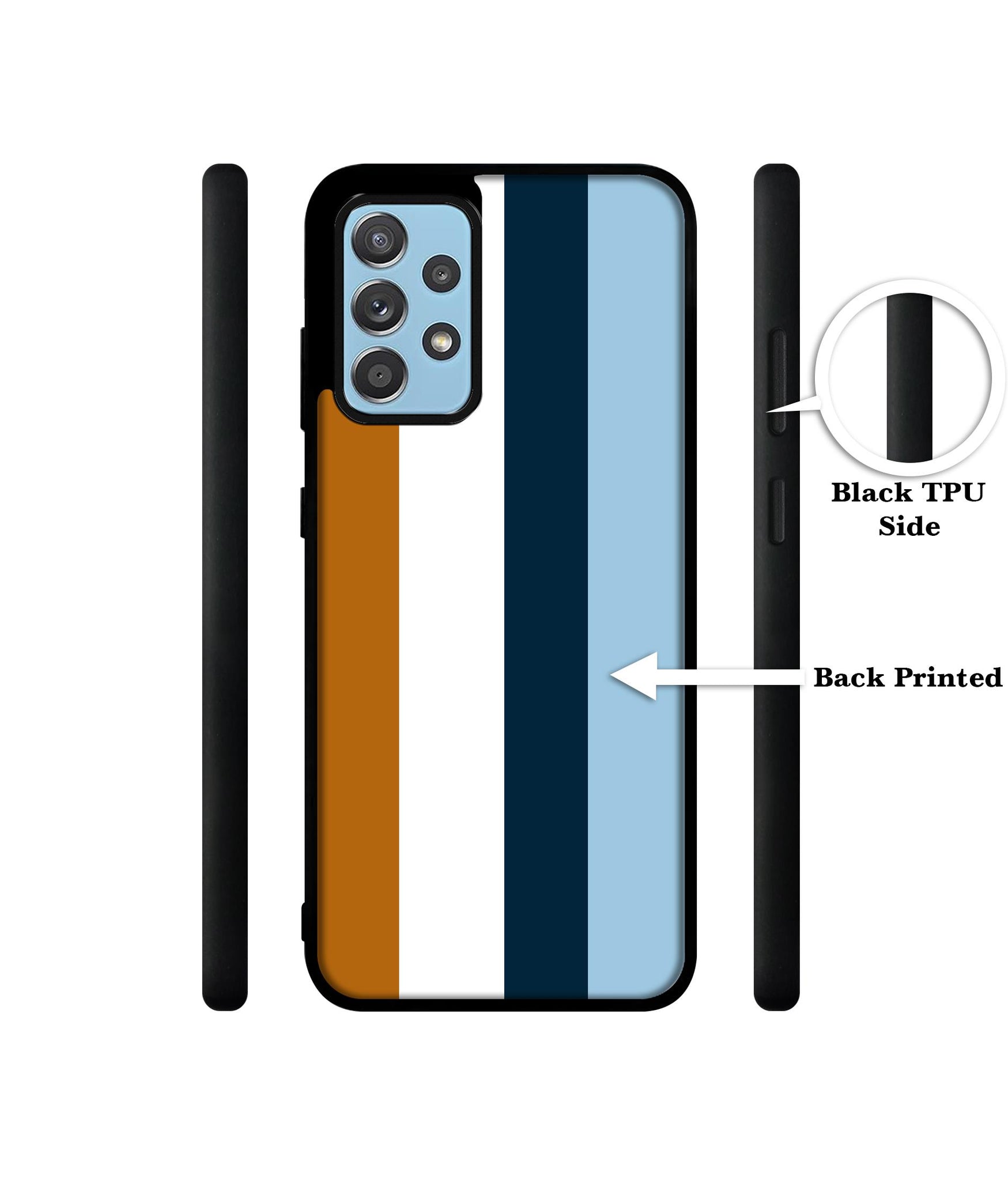 Color Stripes Designer 2D Printed Back Case Cover for Samsung Galaxy A52 4G / A52 5G / A52s 5G