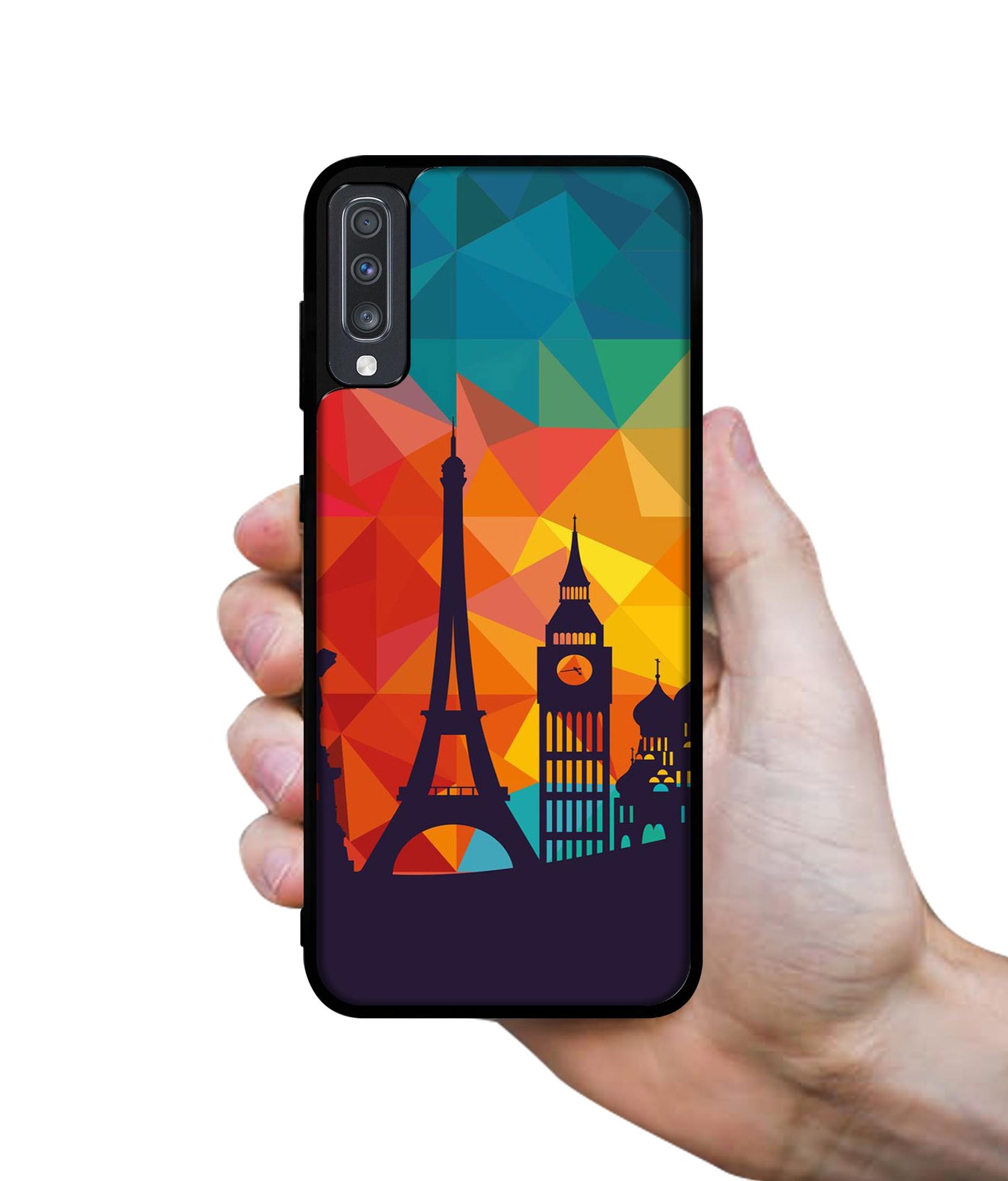 Colored Paris Designer 2D Printed Back Case Cover for Samsung Galaxy A70 4G / A70s 4G