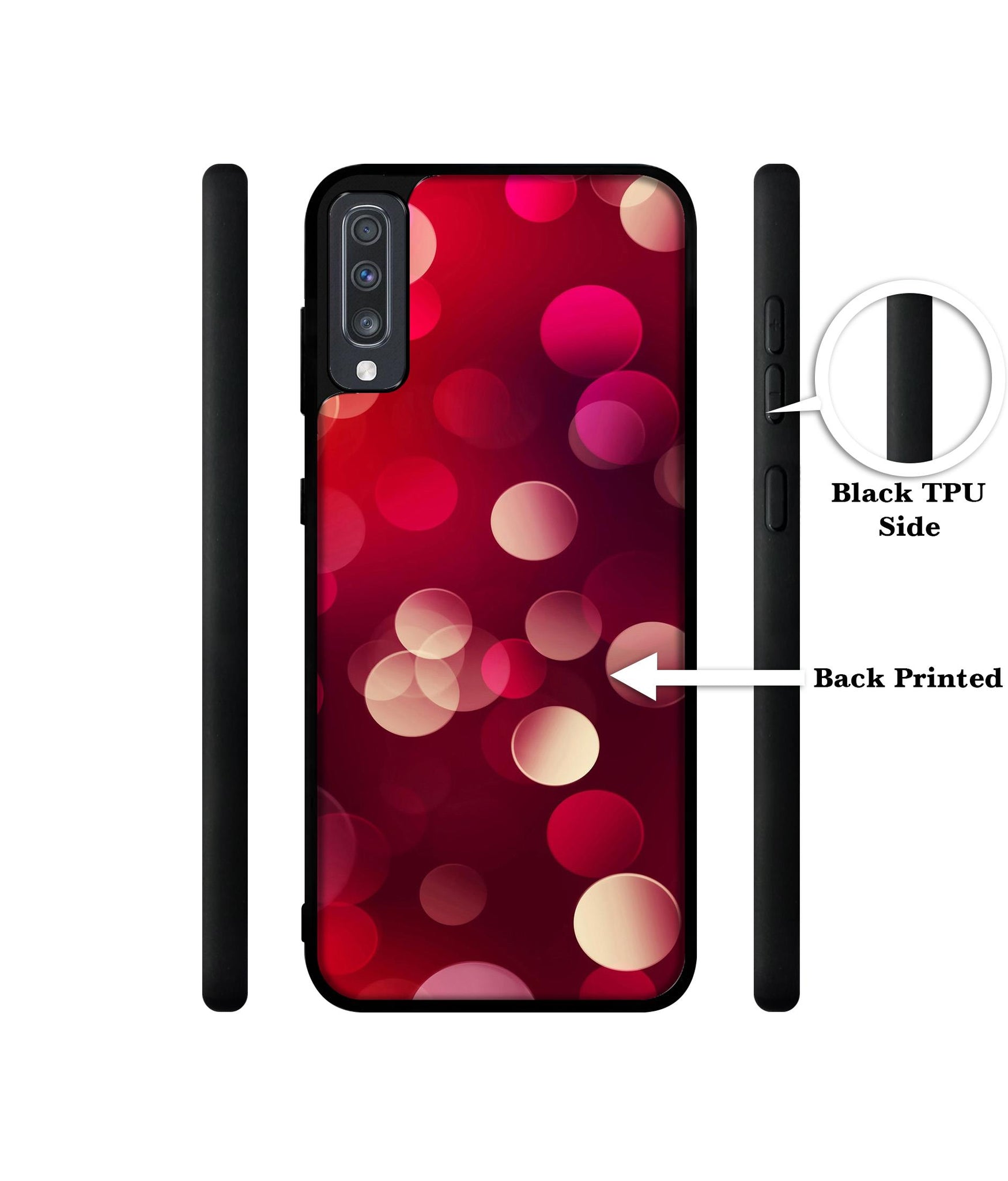 3D Circles Designer 2D Printed Back Case Cover for Samsung Galaxy A70 4G / A70s 4G