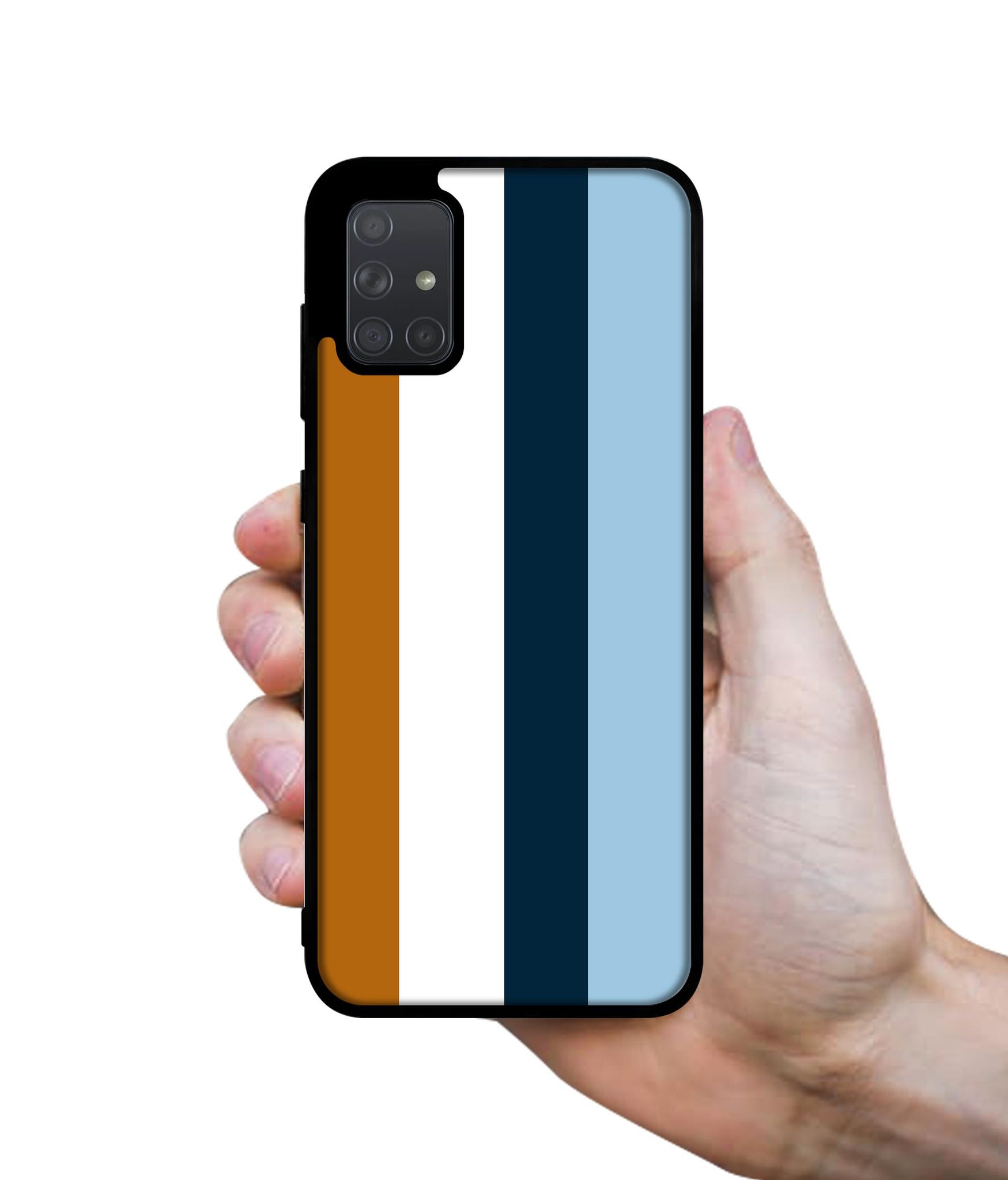 Color Stripes Designer 2D Printed Back Case Cover for Samsung Galaxy A71 4G