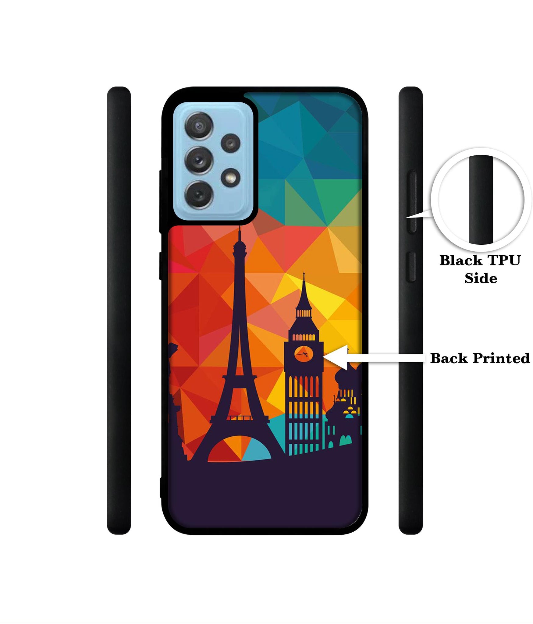 Colored Paris Designer 2D Printed Back Case Cover for Samsung Galaxy A72 5G