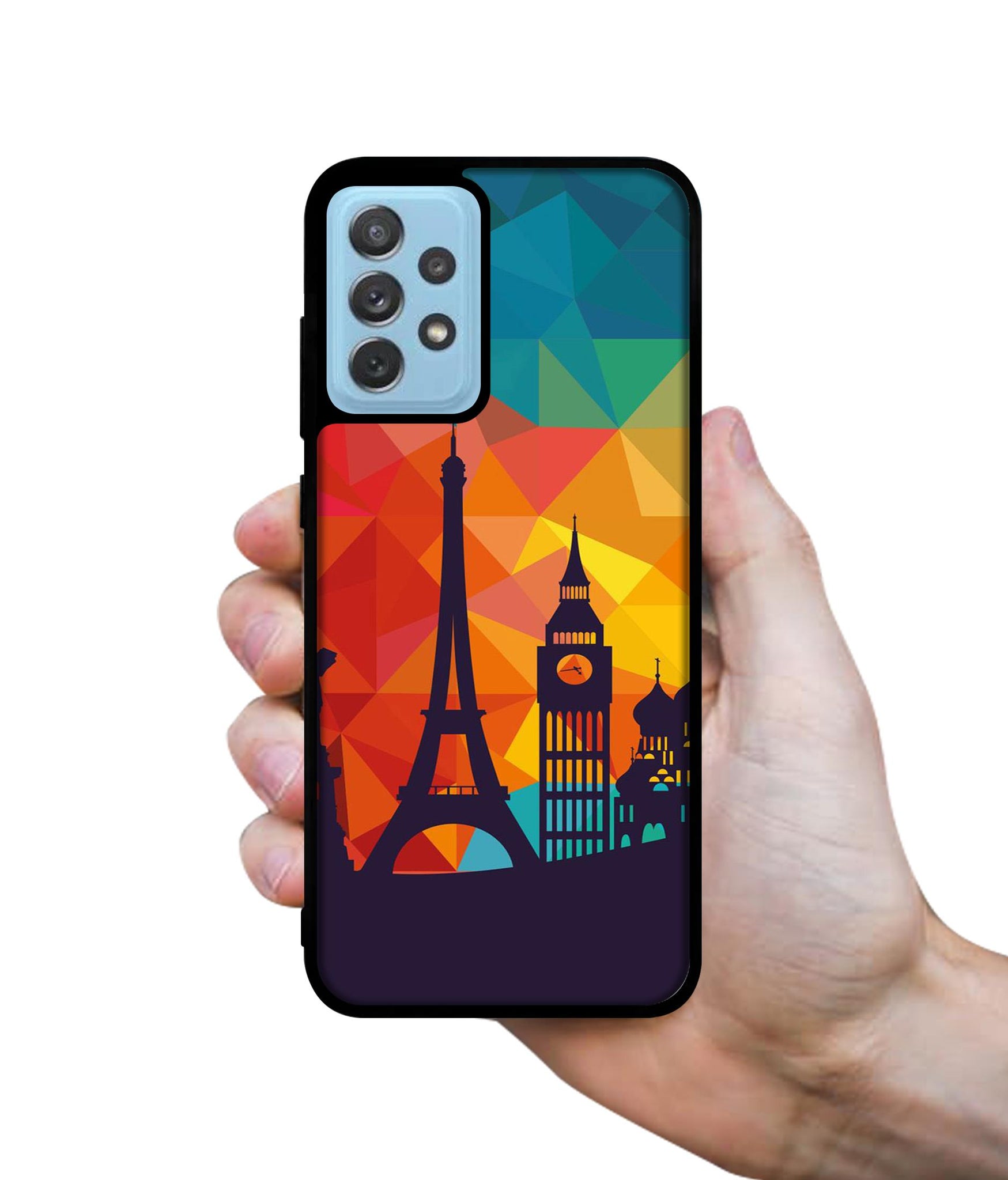 Colored Paris Designer 2D Printed Back Case Cover for Samsung Galaxy A72 5G
