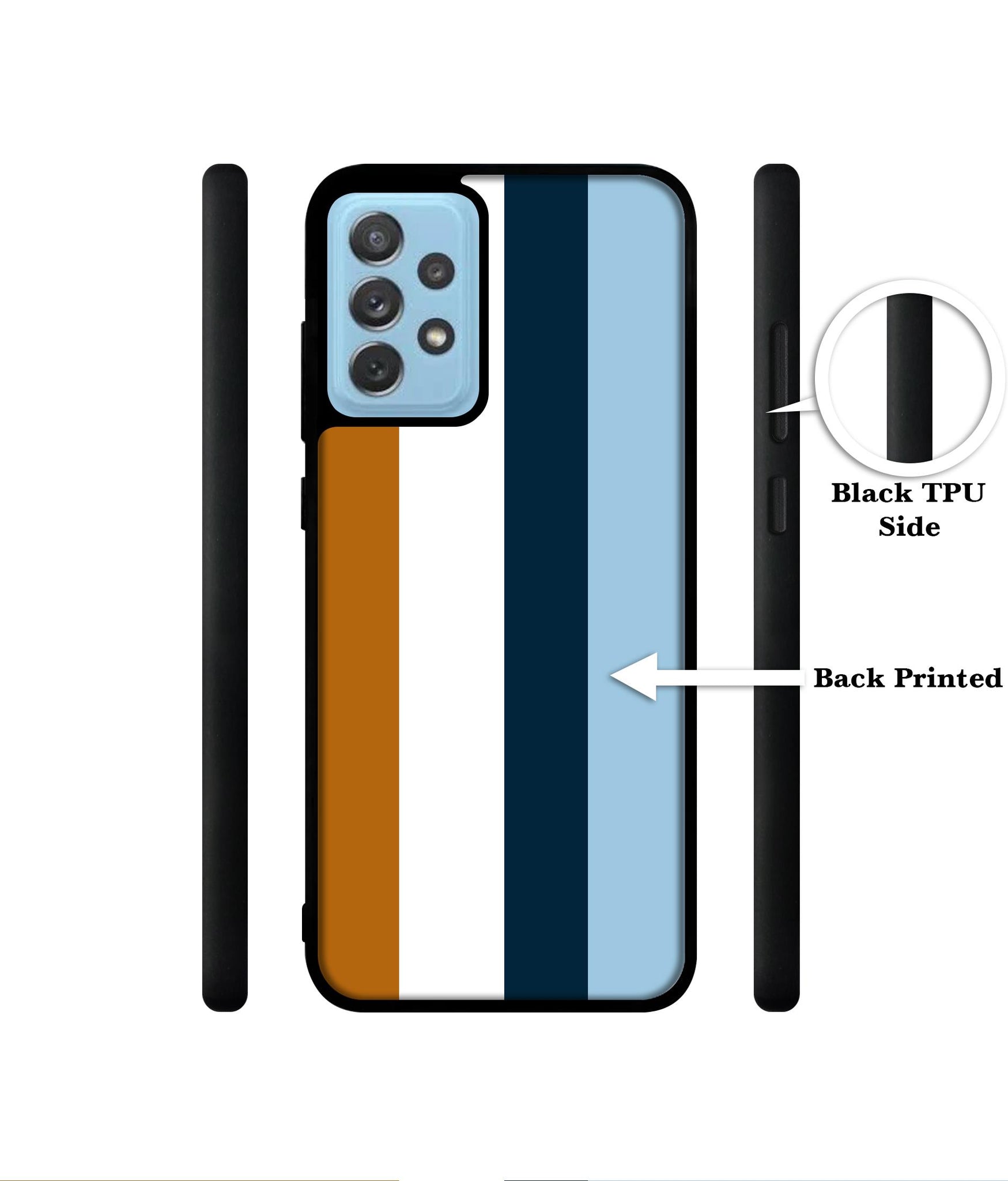 Color Stripes Designer 2D Printed Back Case Cover for Samsung Galaxy A72 5G