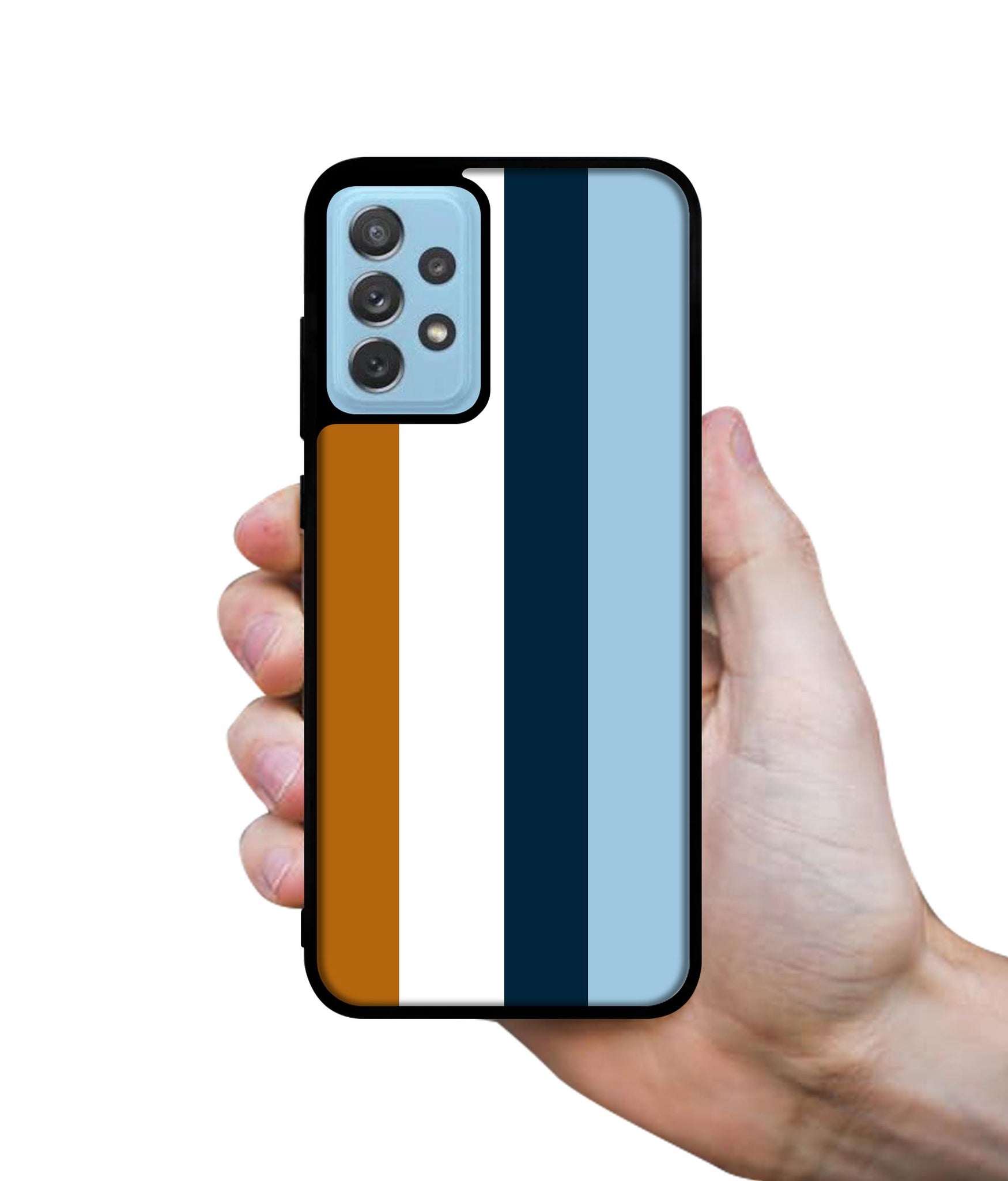 Color Stripes Designer 2D Printed Back Case Cover for Samsung Galaxy A72 5G