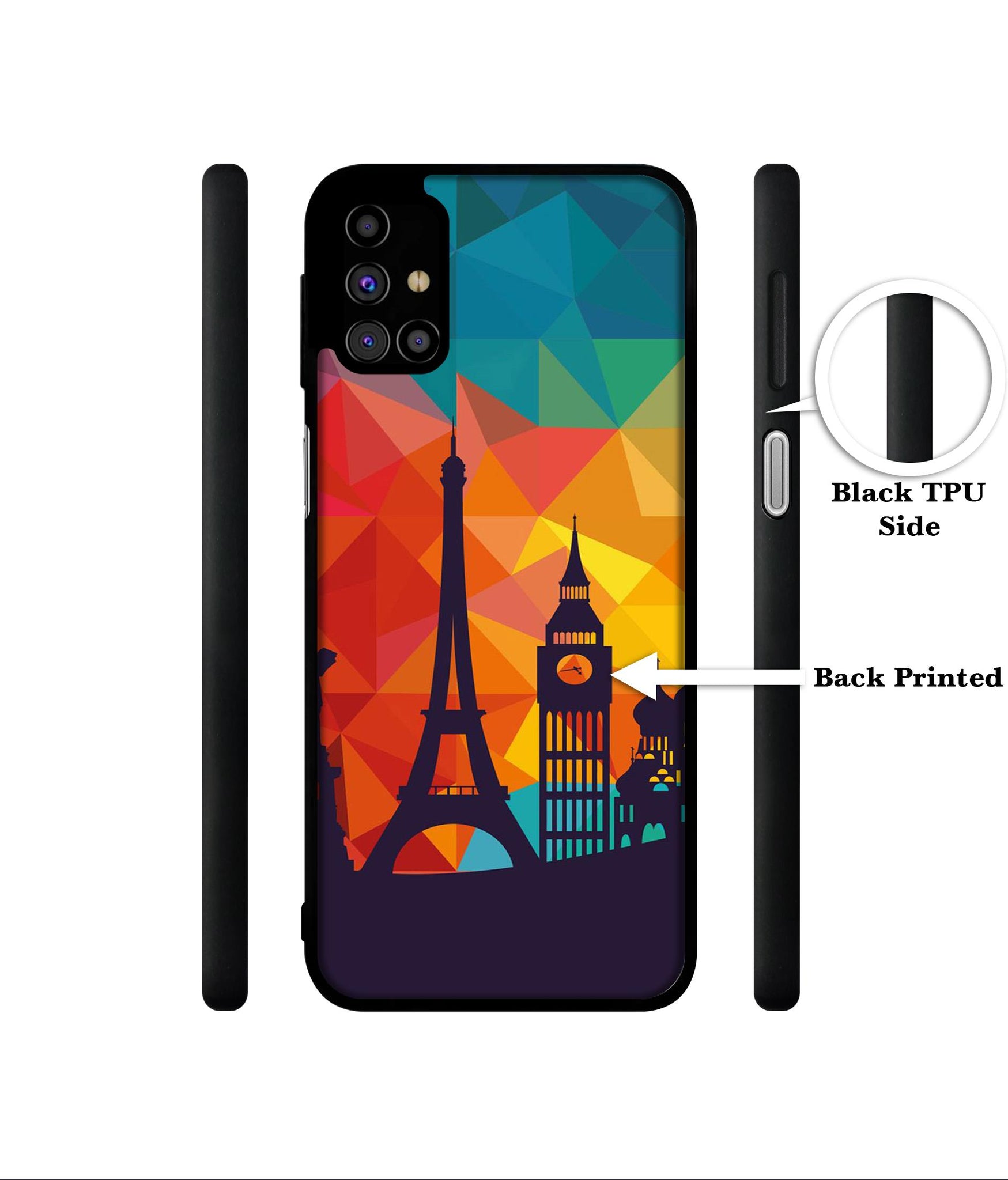Colored Paris Designer 2D Printed Back Case Cover for Samsung Galaxy M31s 4G