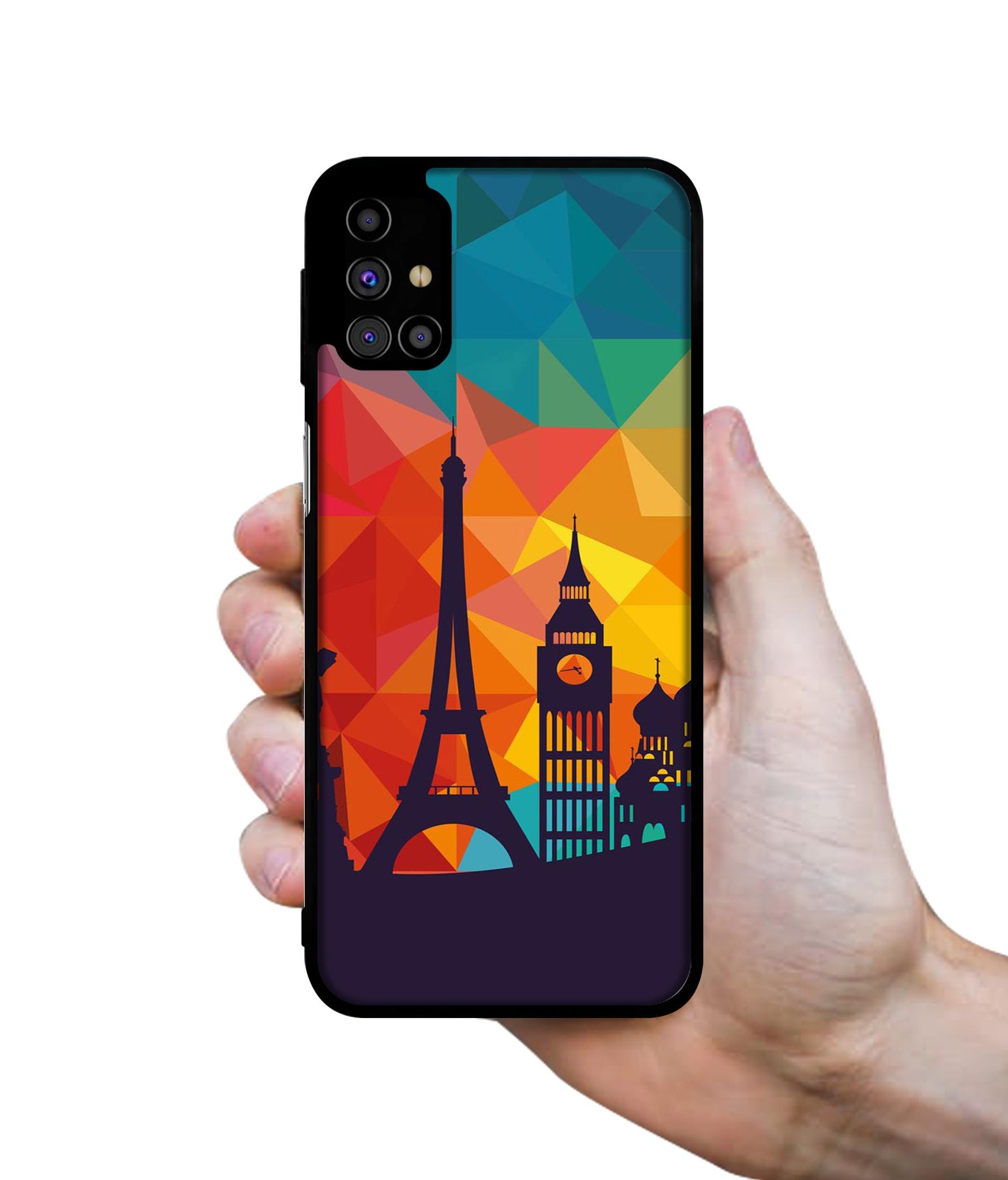 Colored Paris Designer 2D Printed Back Case Cover for Samsung Galaxy M31s 4G