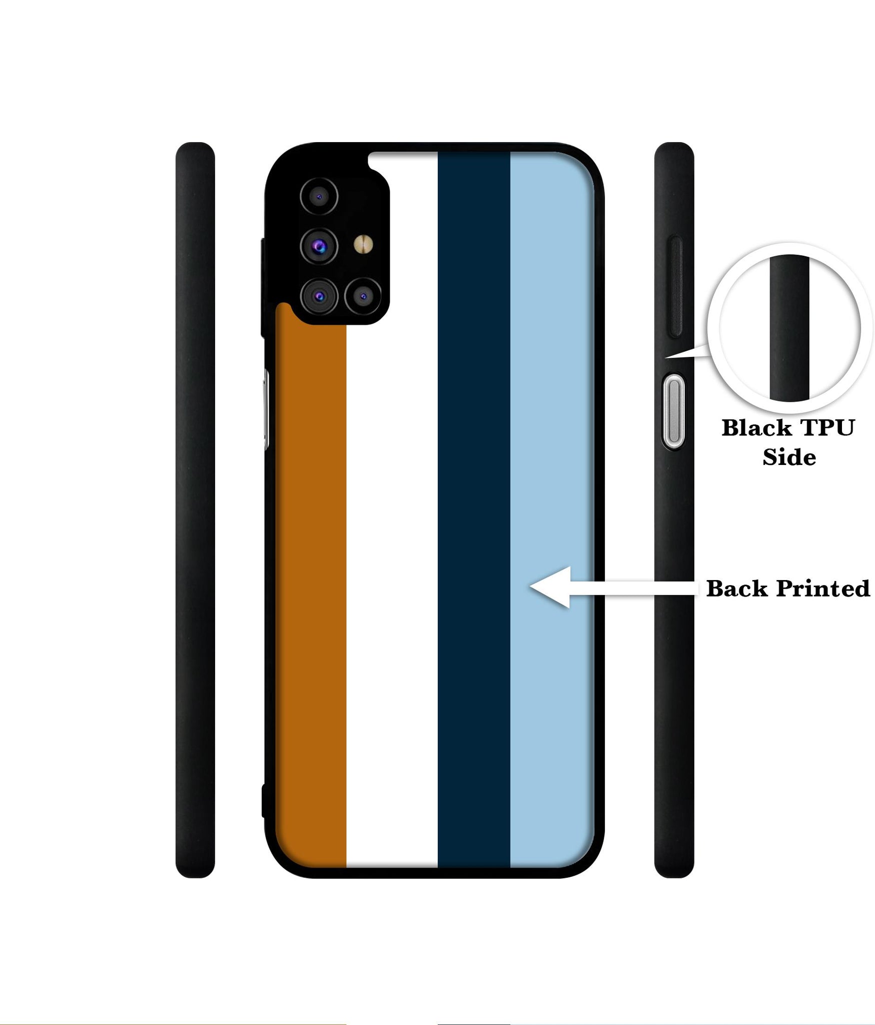 Color Stripes Designer 2D Printed Back Case Cover for Samsung Galaxy M31s 4G