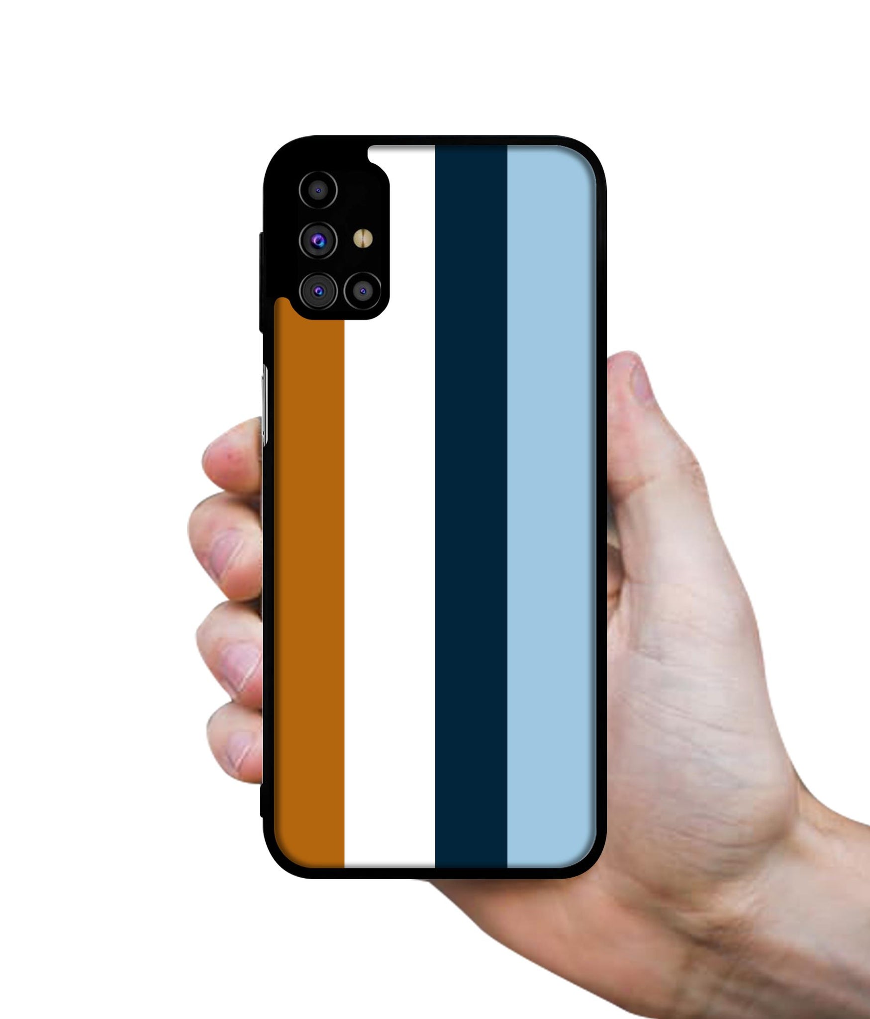 Color Stripes Designer 2D Printed Back Case Cover for Samsung Galaxy M31s 4G