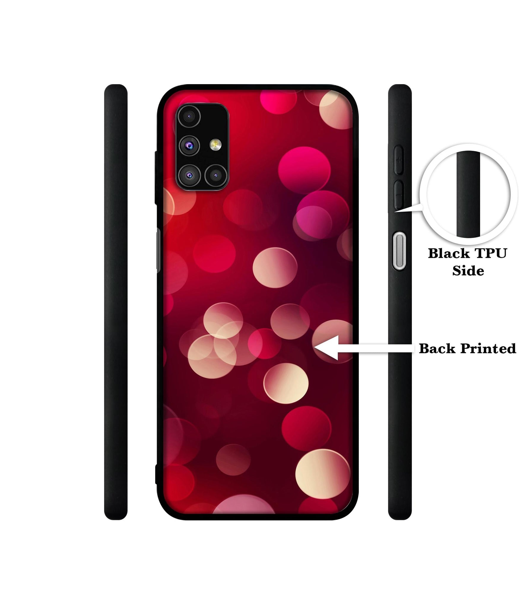 3D Circles Designer 2D Printed Back Case Cover for Samsung Galaxy M51 4G