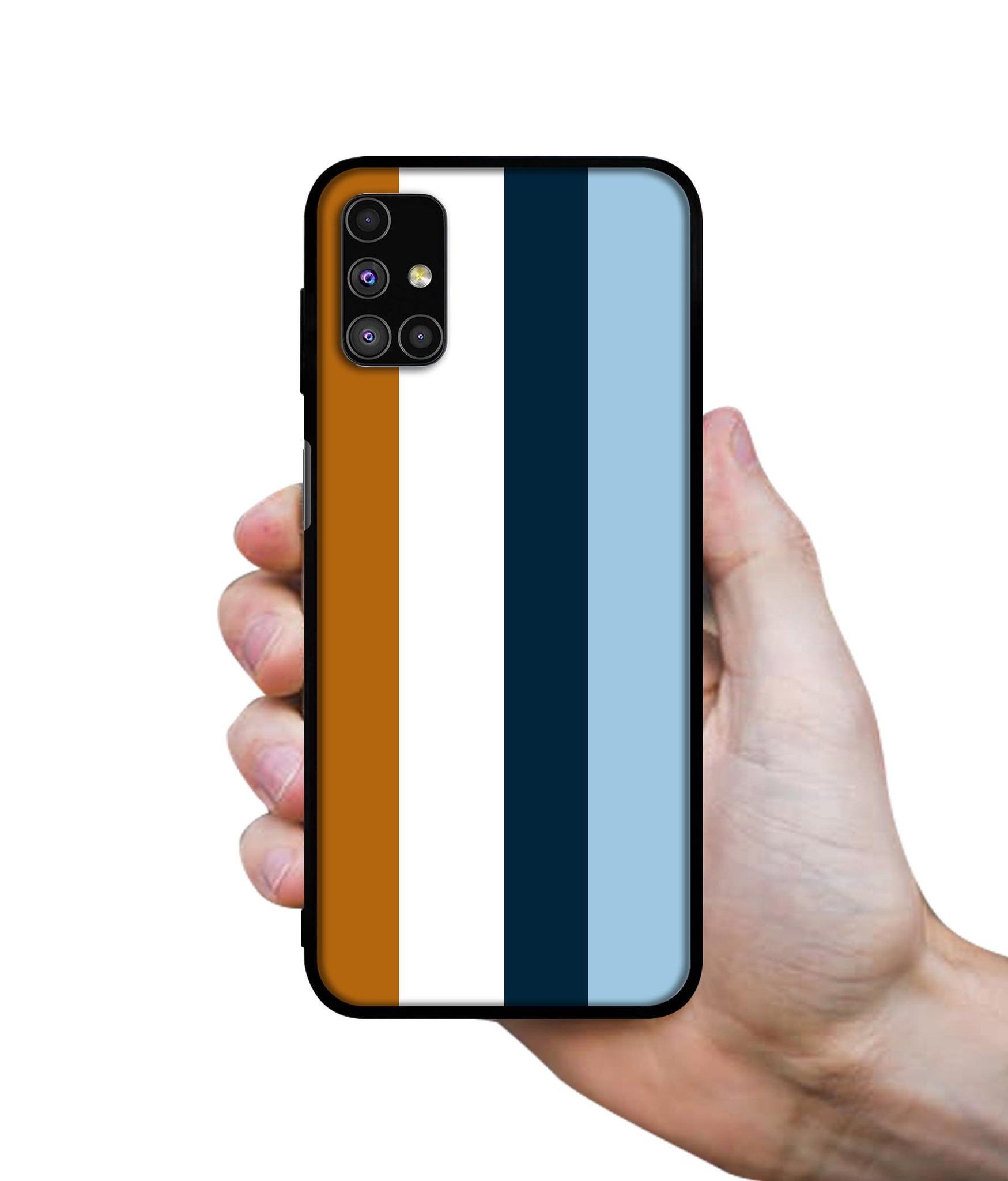 Color Stripes Designer 2D Printed Back Case Cover for Samsung Galaxy M51 4G