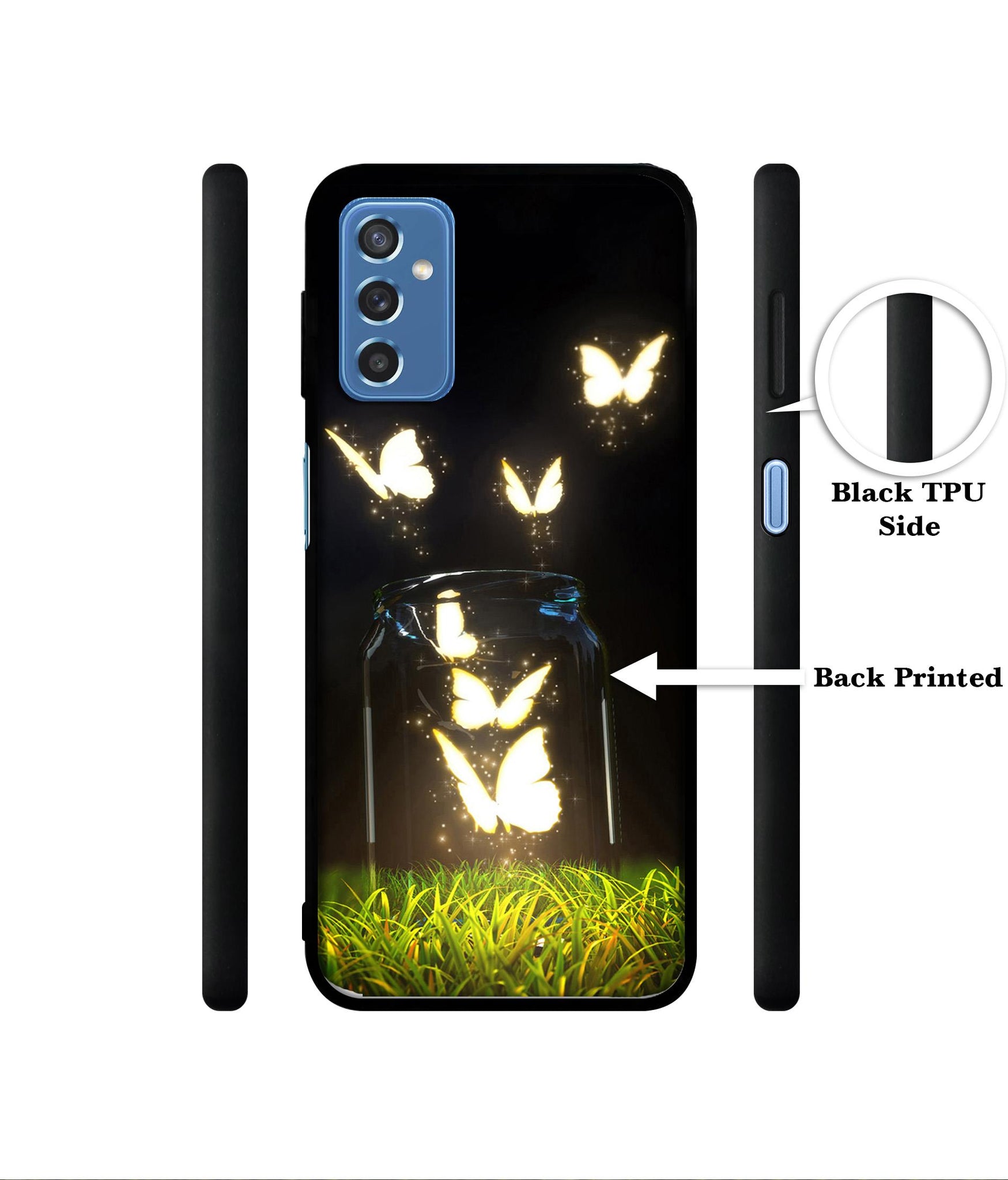 Butterfly Designer 2D Printed Back Case Cover for Samsung Galaxy M52 5G
