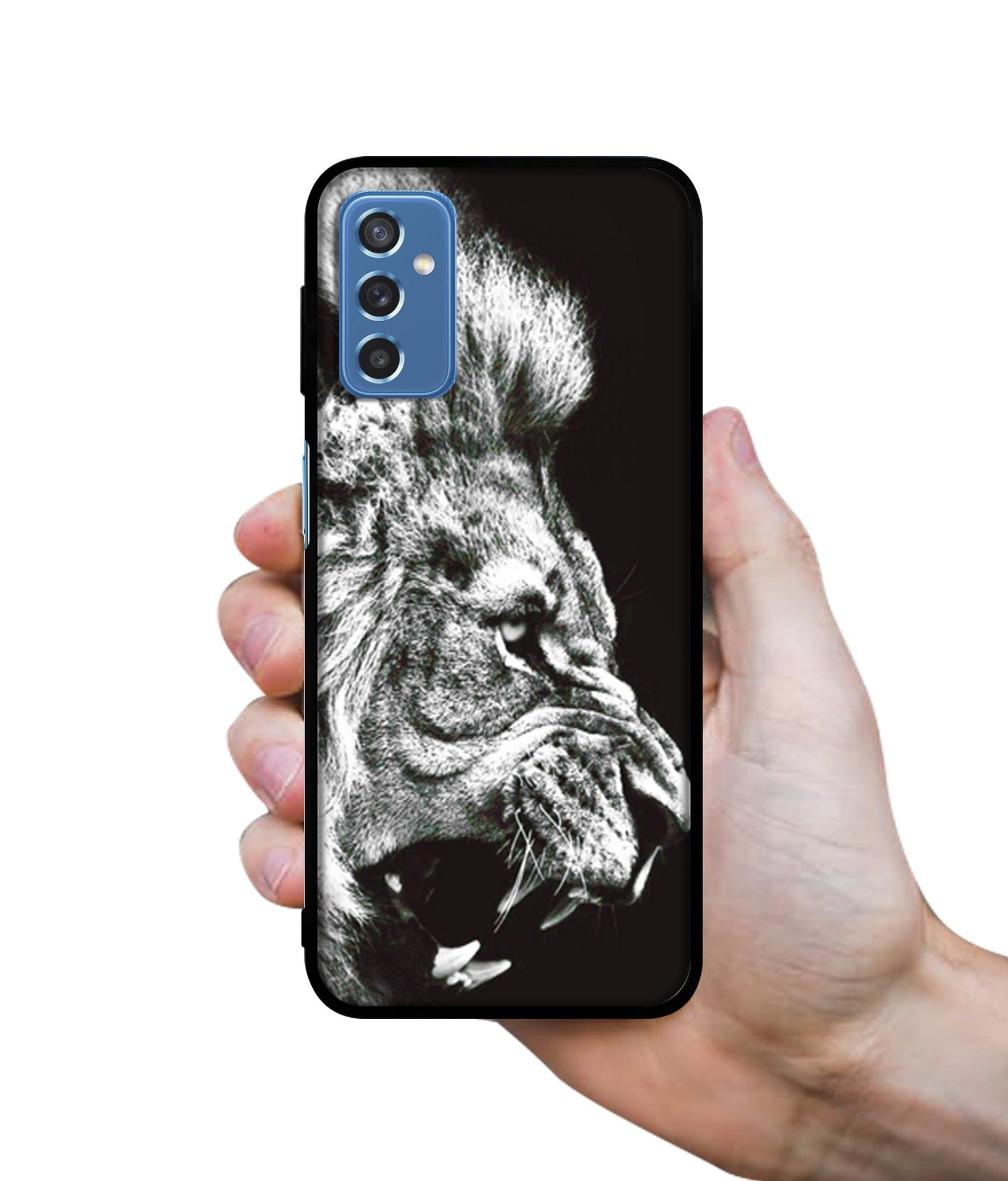 Angry Lion Designer 2D Printed Back Case Cover for Samsung Galaxy M52 5G
