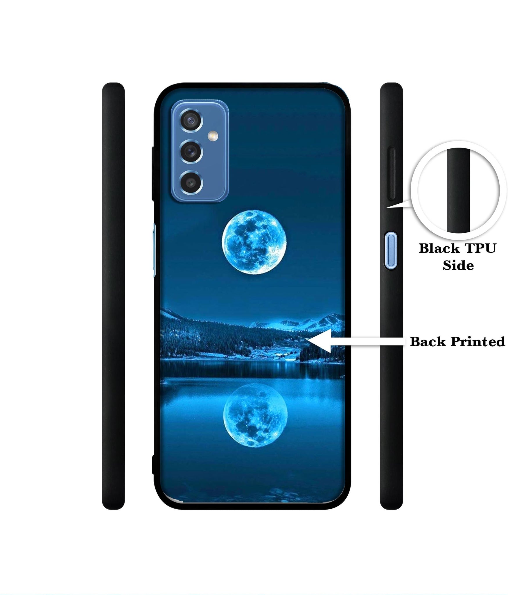 Awesome Moon Designer 2D Printed Back Case Cover for Samsung Galaxy M52 5G