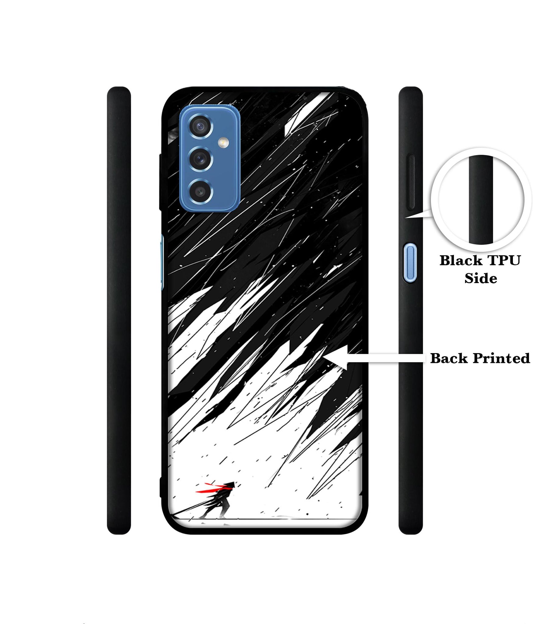 Geometric Strom Designer 2D Printed Back Case Cover for Samsung Galaxy M52 5G