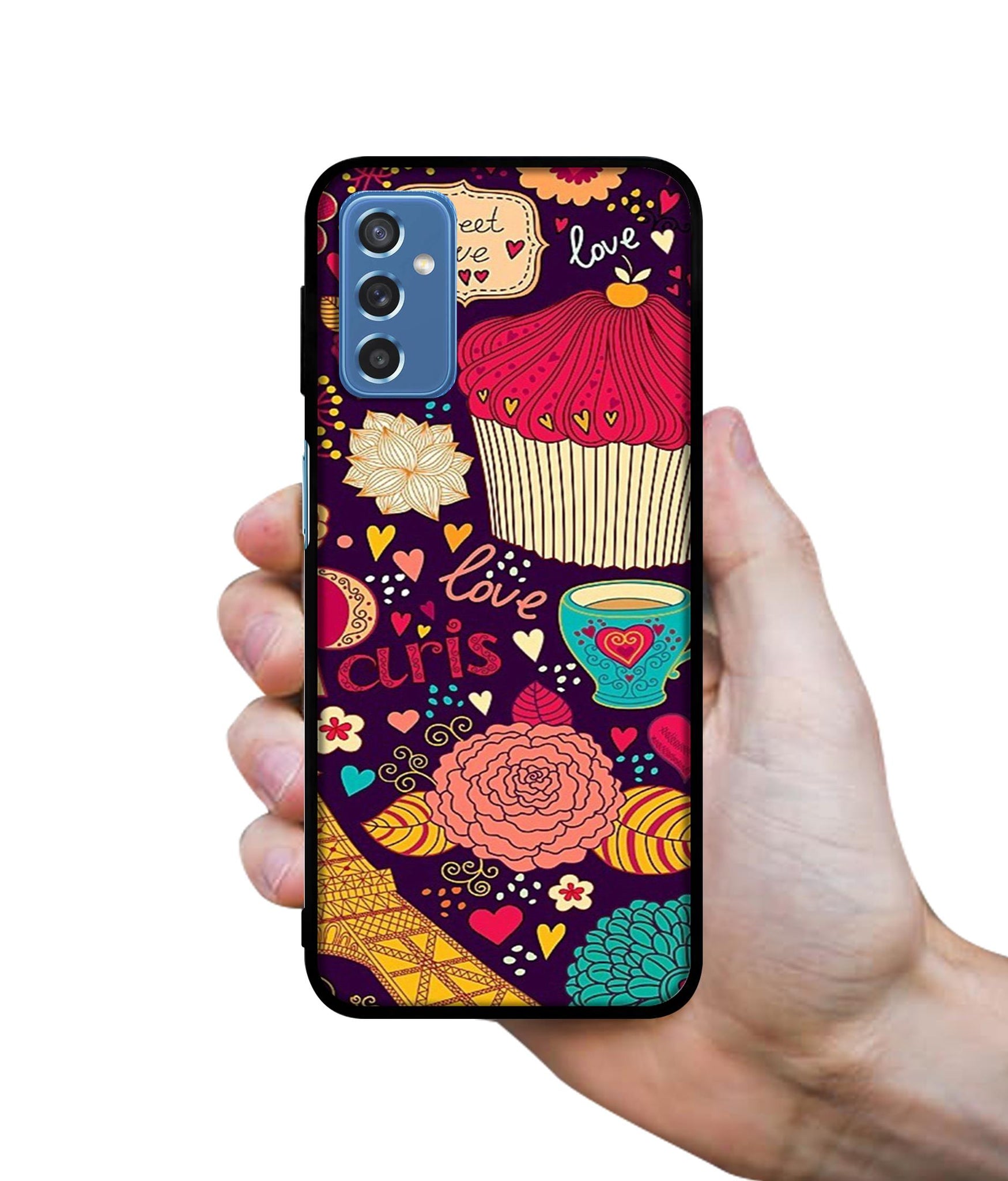 Paris Flower Love Designer 2D Printed Back Case Cover for Samsung Galaxy M52 5G