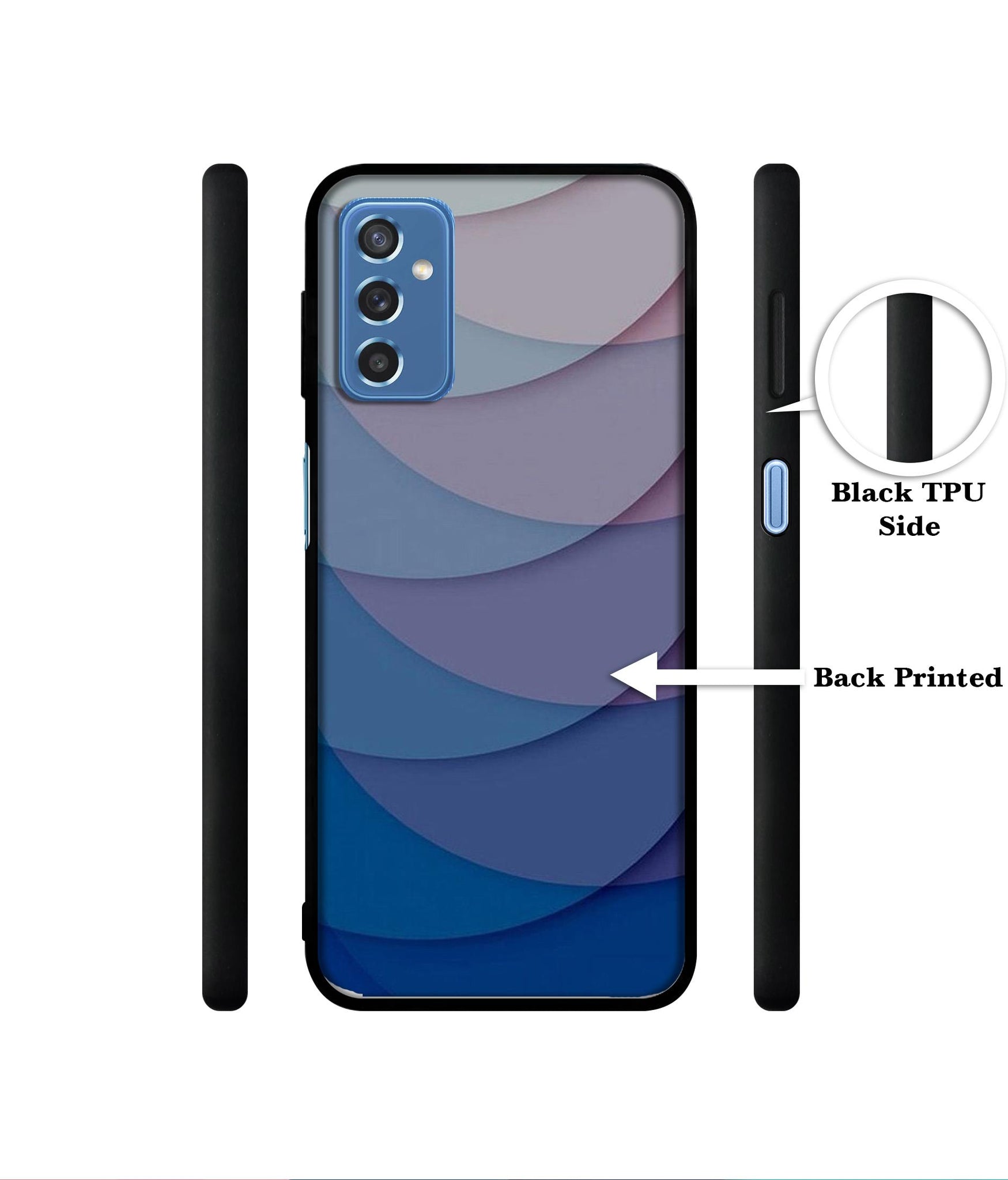 Waves Pattern Print Designer 2D Printed Back Case Cover for Samsung Galaxy M52 5G