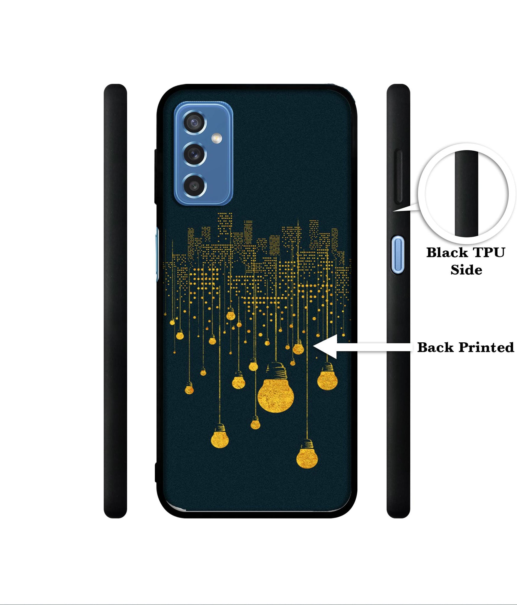 City Light Pattern Designer 2D Printed Back Case Cover for Samsung Galaxy M52 5G