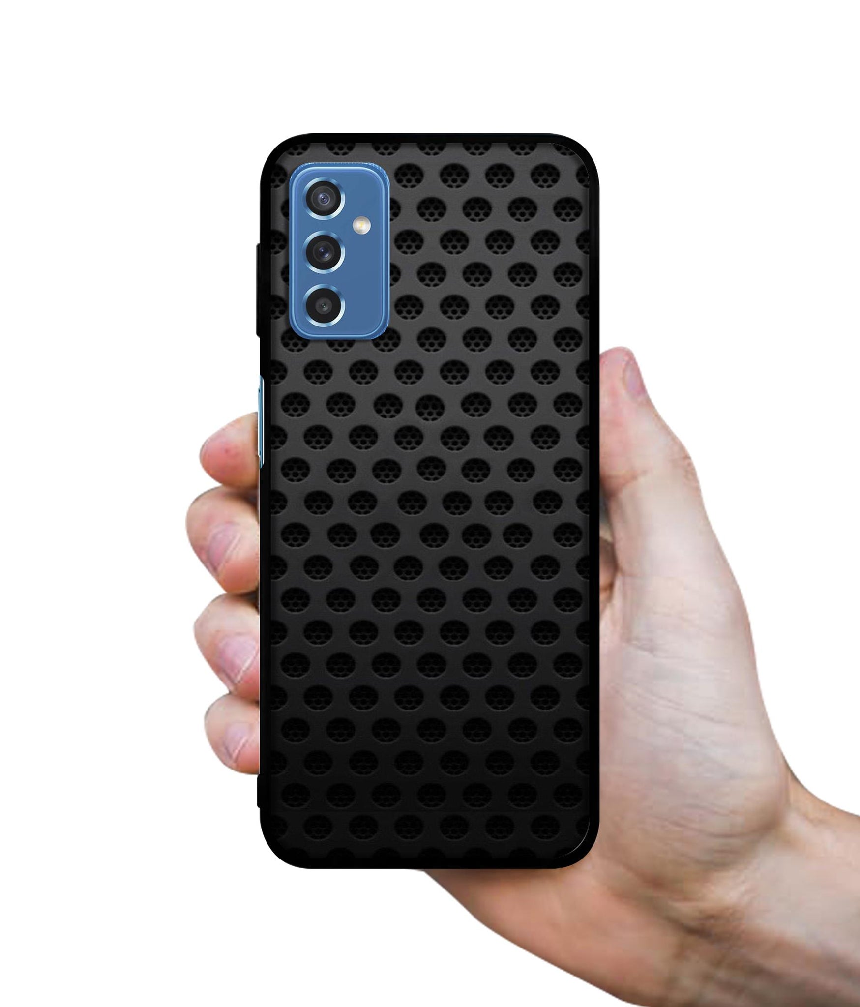 Black Circle Designer 2D Printed Back Case Cover for Samsung Galaxy M52 5G