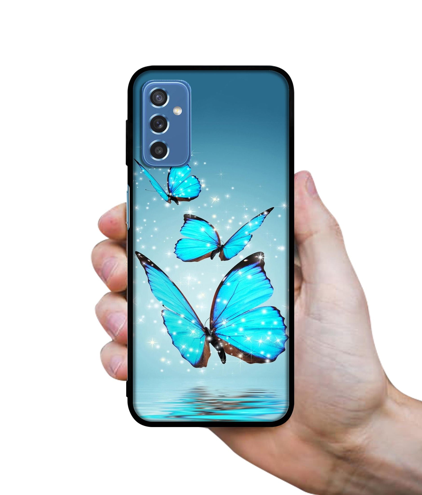 Flying Butterflies Designer 2D Printed Back Case Cover for Samsung Galaxy M52 5G