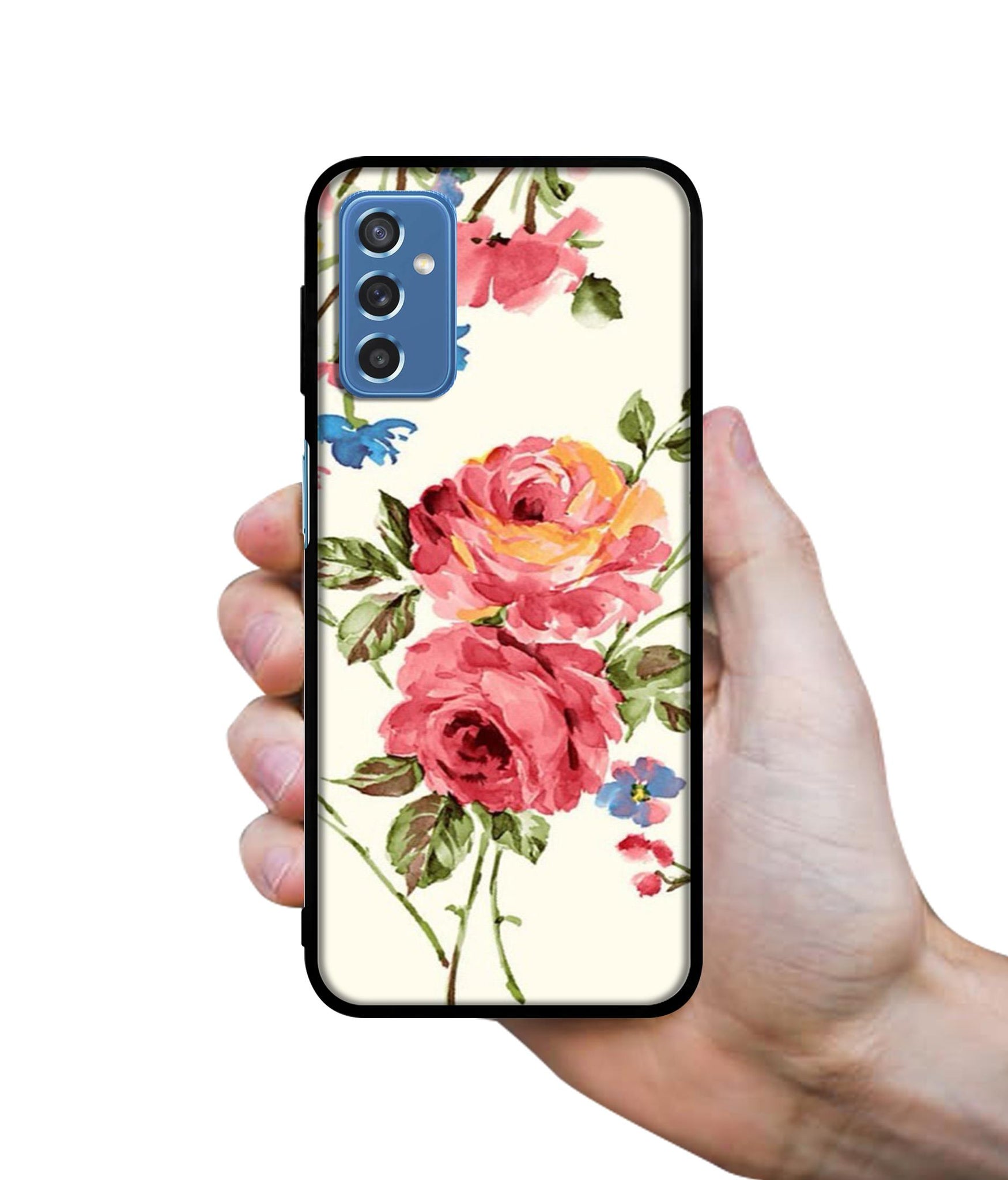 Vintage Painting Flower Designer 2D Printed Back Case Cover for Samsung Galaxy M52 5G