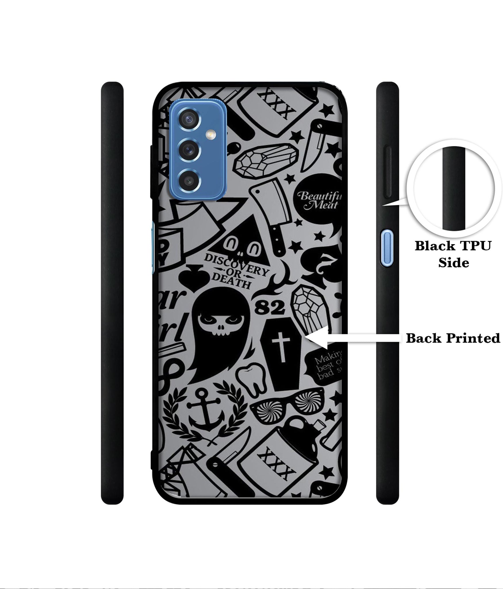 Discover Or Death Designer 2D Printed Back Case Cover for Samsung Galaxy M52 5G