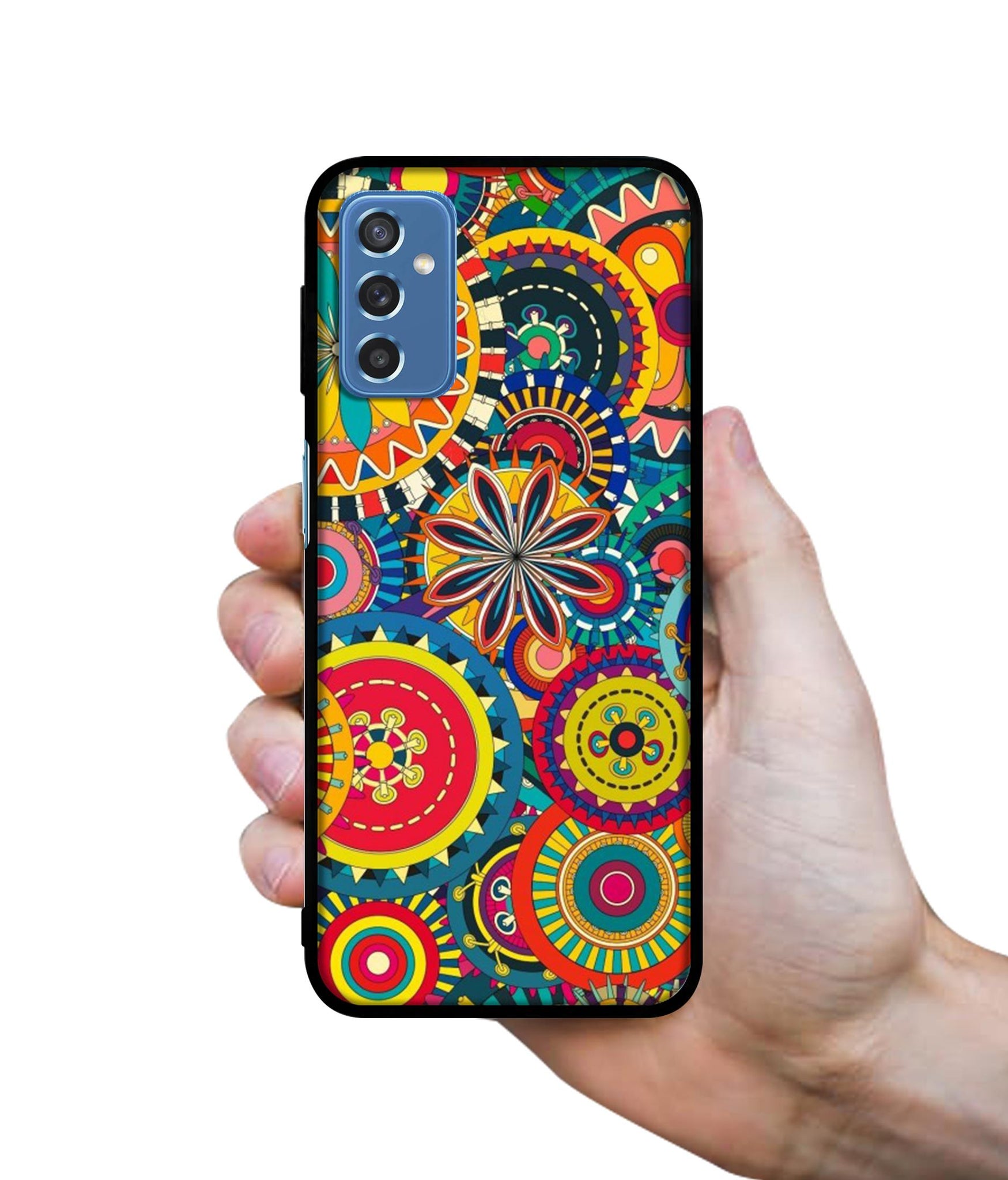 Ring Pattern Print Designer 2D Printed Back Case Cover for Samsung Galaxy M52 5G