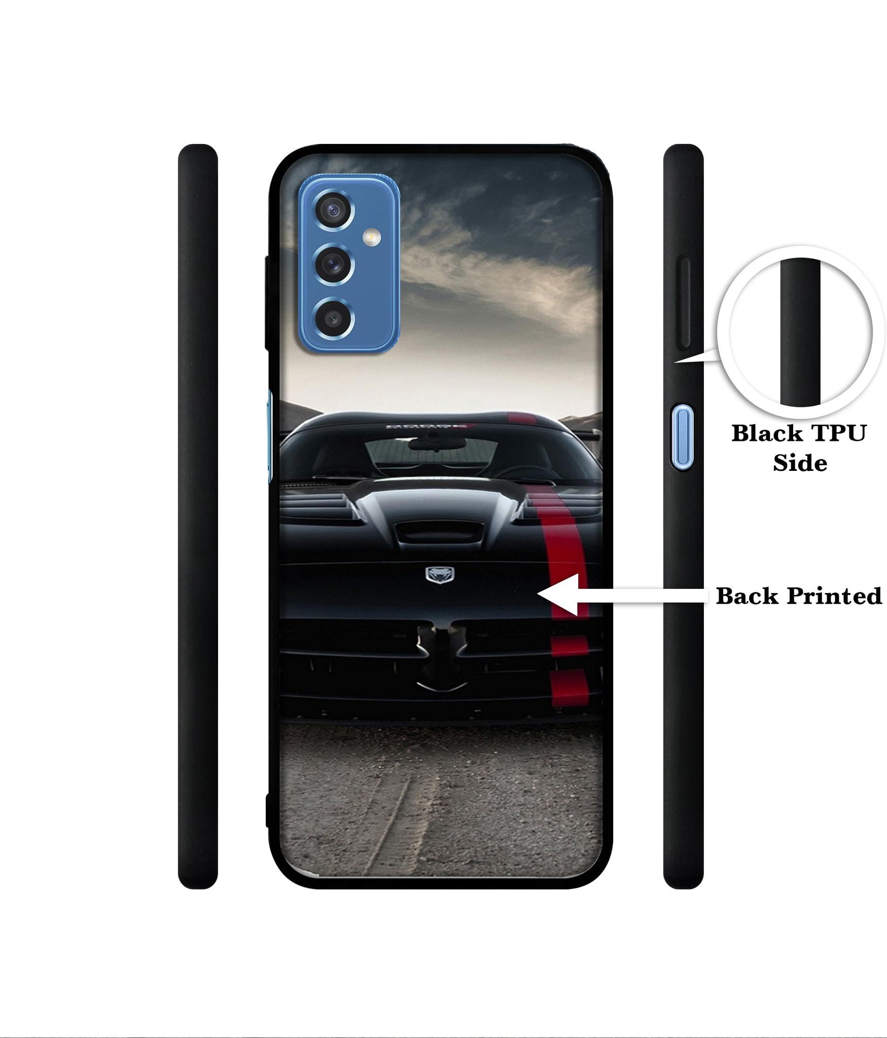 Sports Car Pattern Designer 2D Printed Back Case Cover for Samsung Galaxy M52 5G
