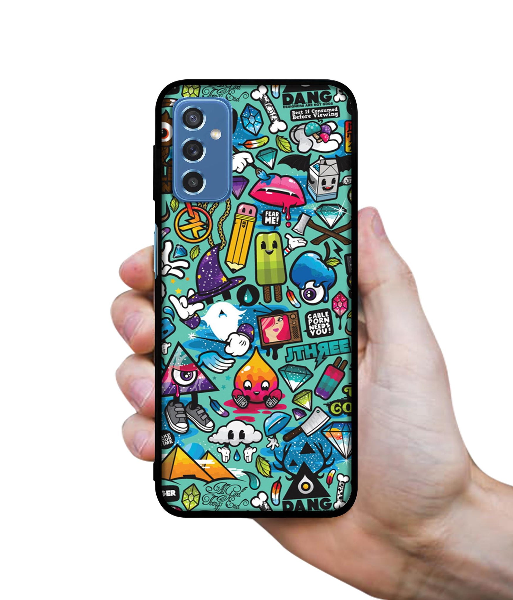 Crazy Designer 2D Printed Back Case Cover for Samsung Galaxy M52 5G