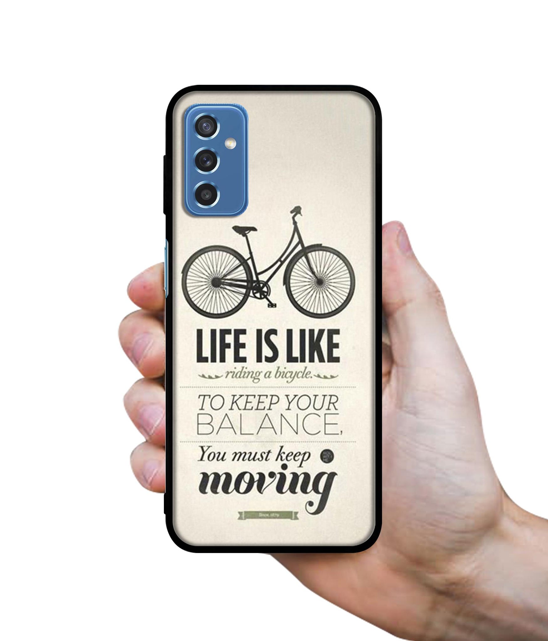 Life is Like Moving Designer 2D Printed Back Case Cover for Samsung Galaxy M52 5G