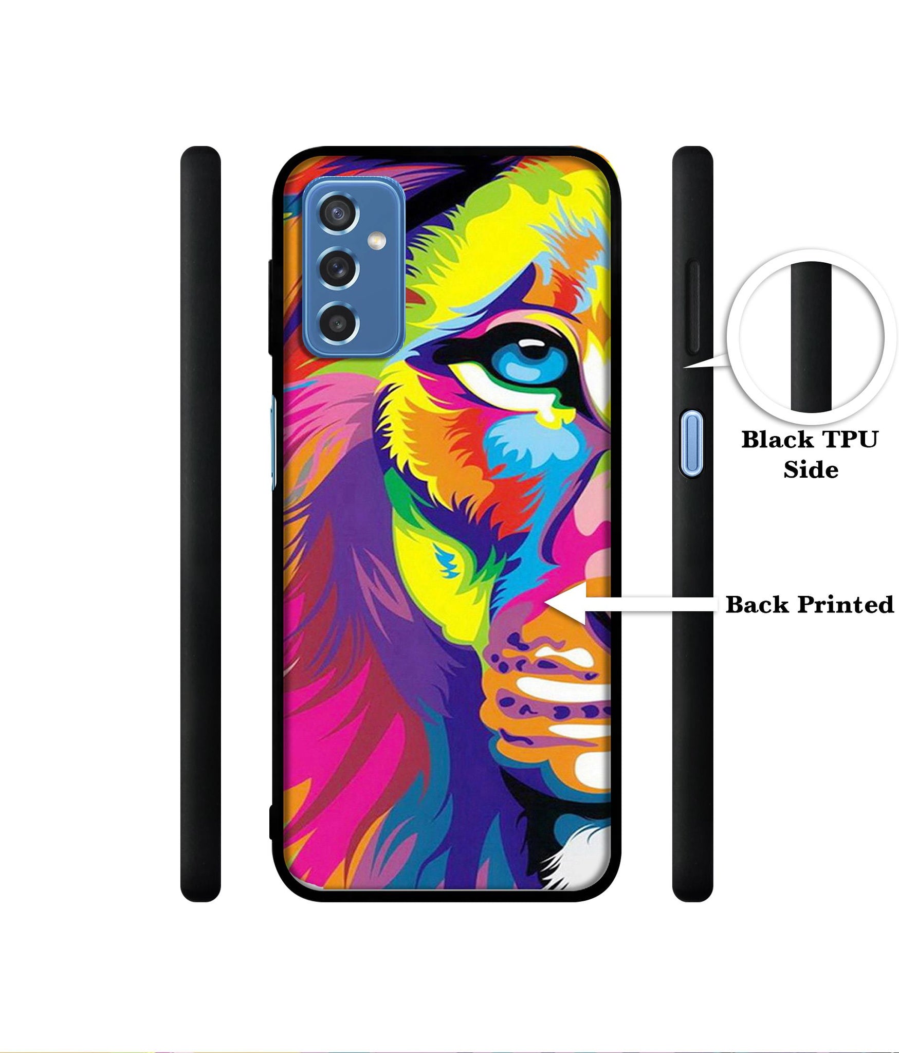 Lion Designer 2D Printed Back Case Cover for Samsung Galaxy M52 5G