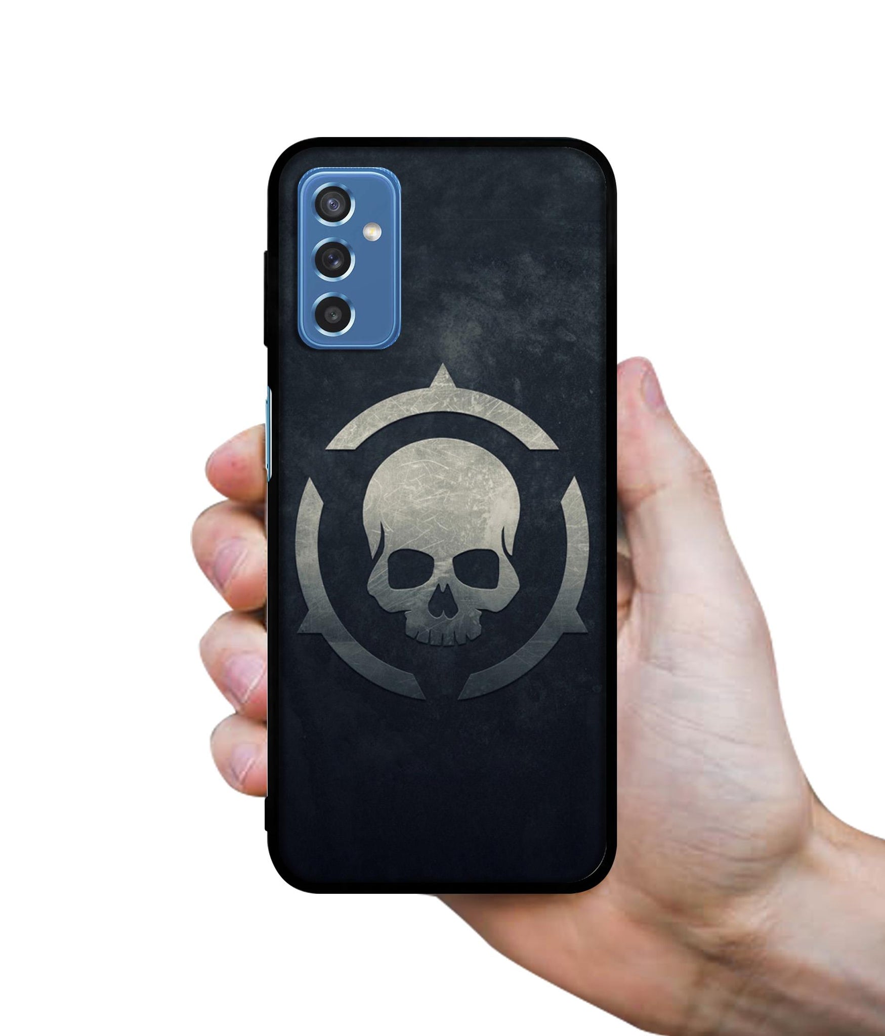 Skull Pattern Print Designer 2D Printed Back Case Cover for Samsung Galaxy M52 5G