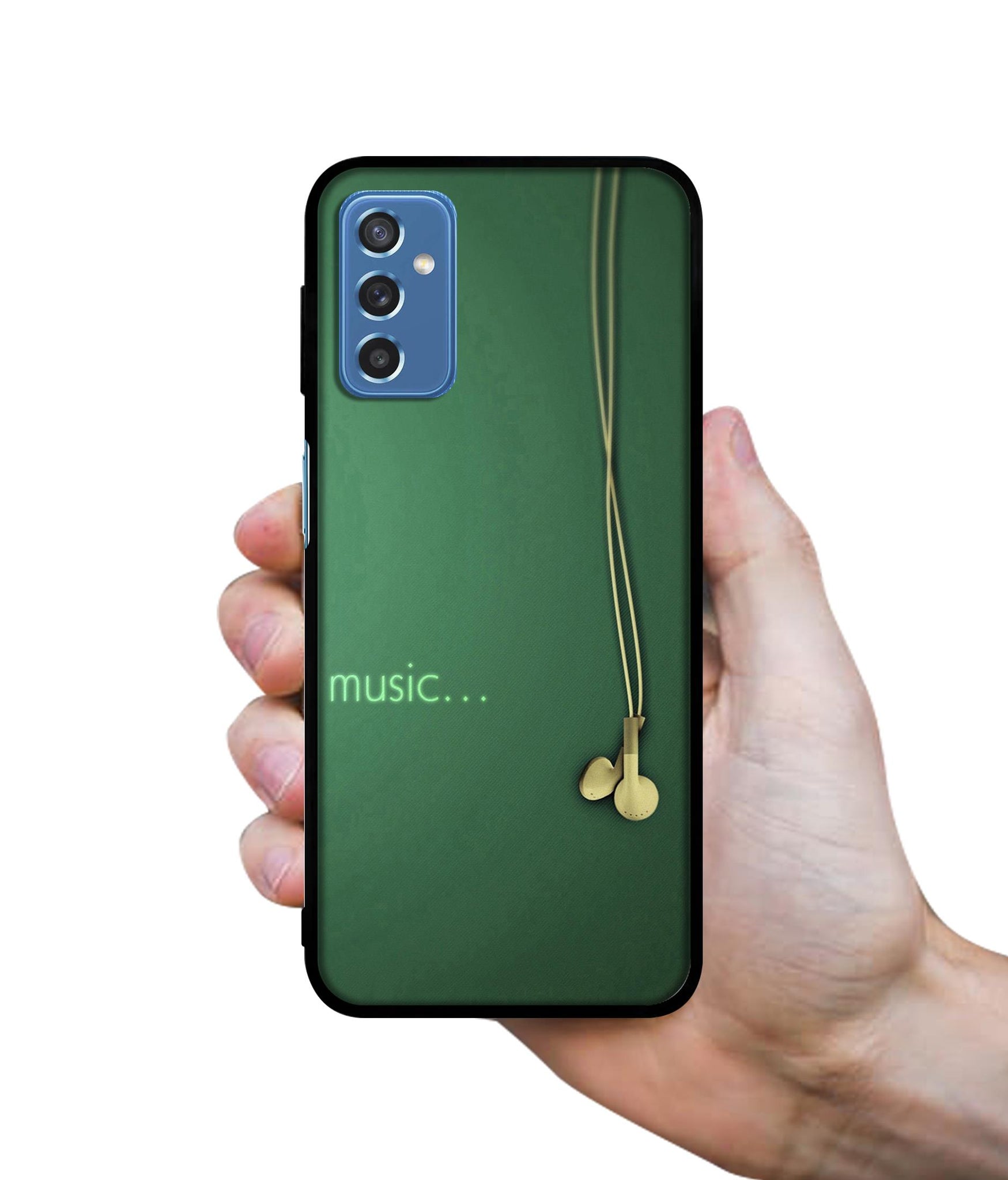Headphone Music Designer 2D Printed Back Case Cover for Samsung Galaxy M52 5G